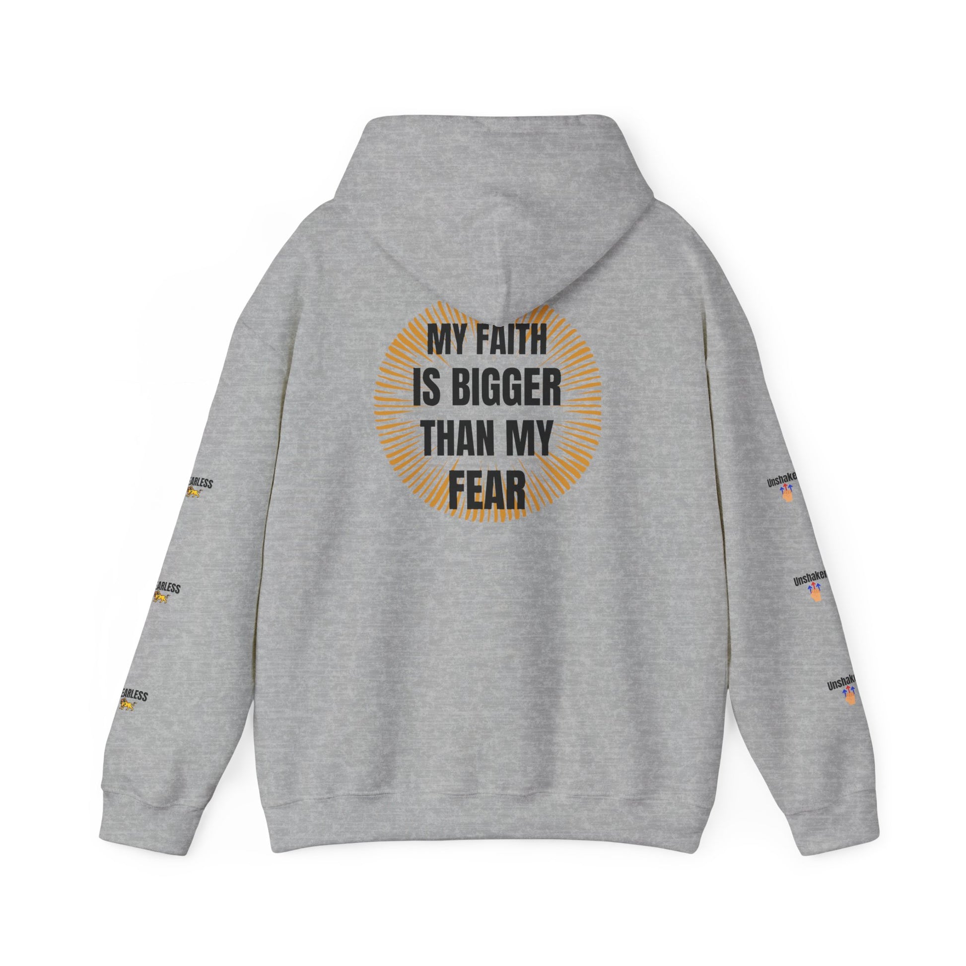 Faith Over Fear Hoodie - Unisex Heavy Blend Sweatshirt for Comfort and Inspiration