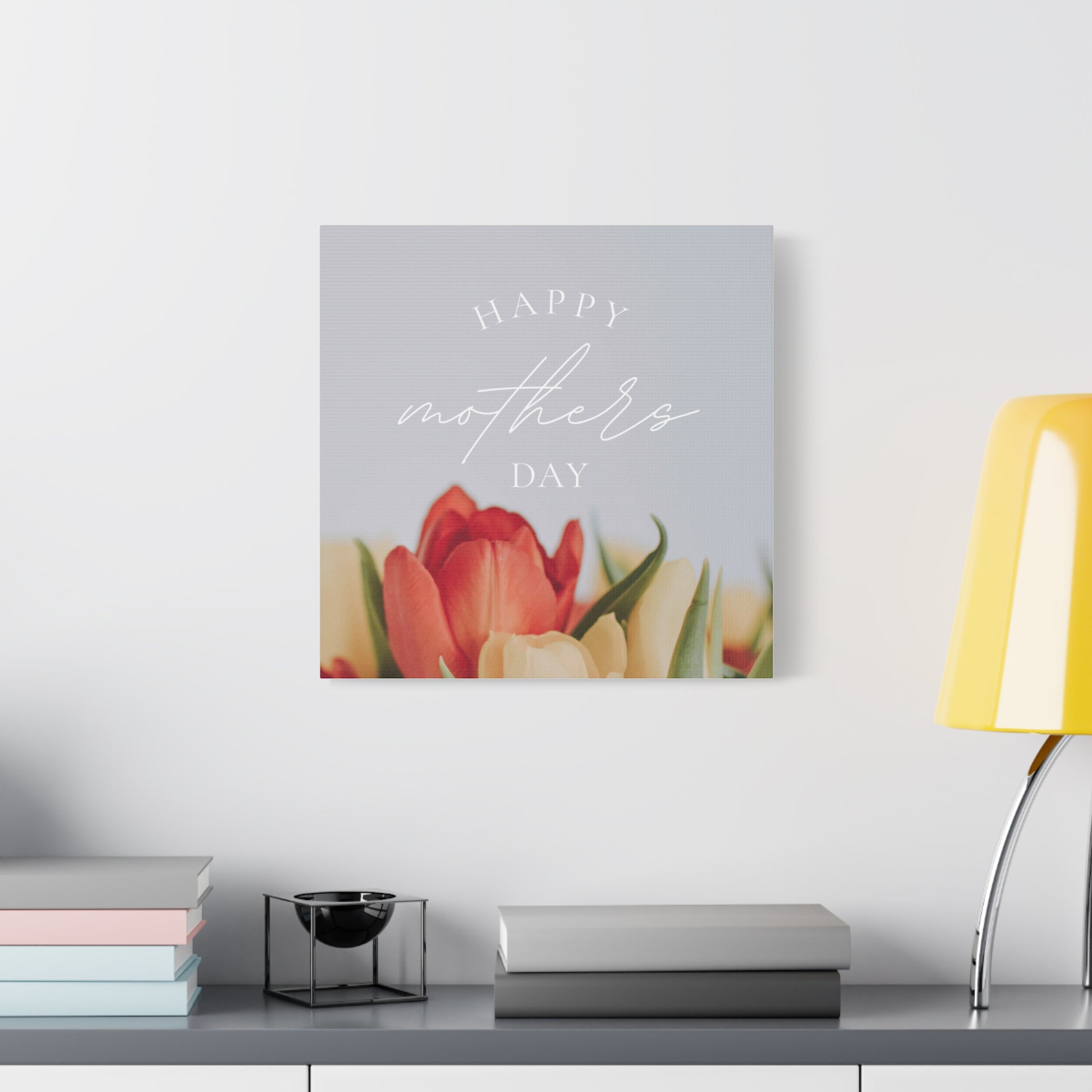 Mother's Day Matte Canvas Wall Art - Floral Design