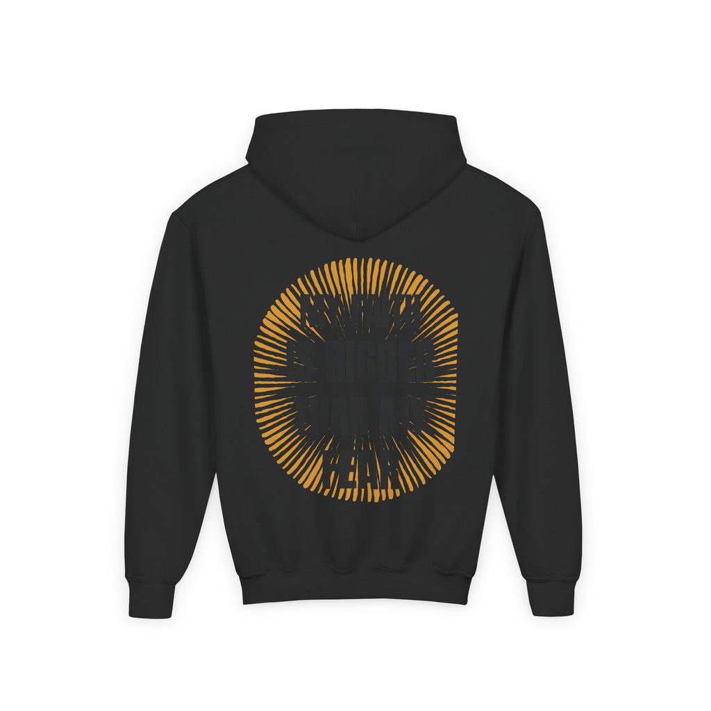 Inspirational Youth Hoodie - "Faith Over Fear" Design