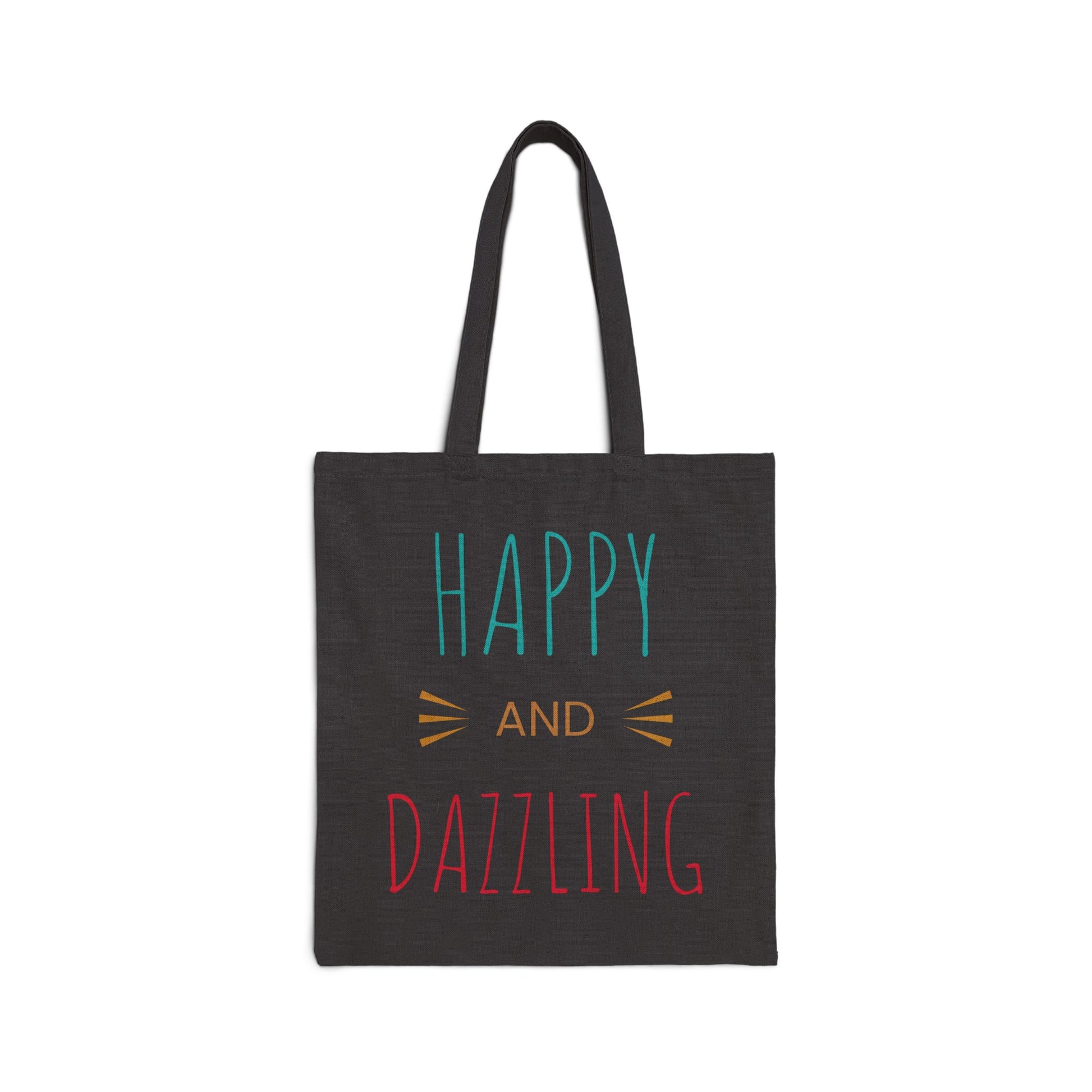 Vibrant Cotton Canvas Tote Bag - Happy and Dazzling Design for Beach Days and Everyday Adventures