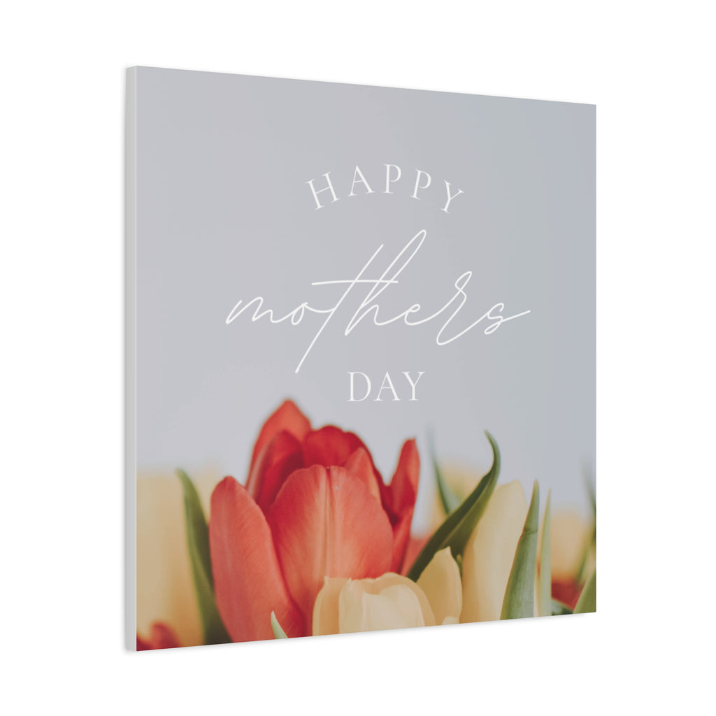 Mother's Day Matte Canvas Wall Art - Floral Design