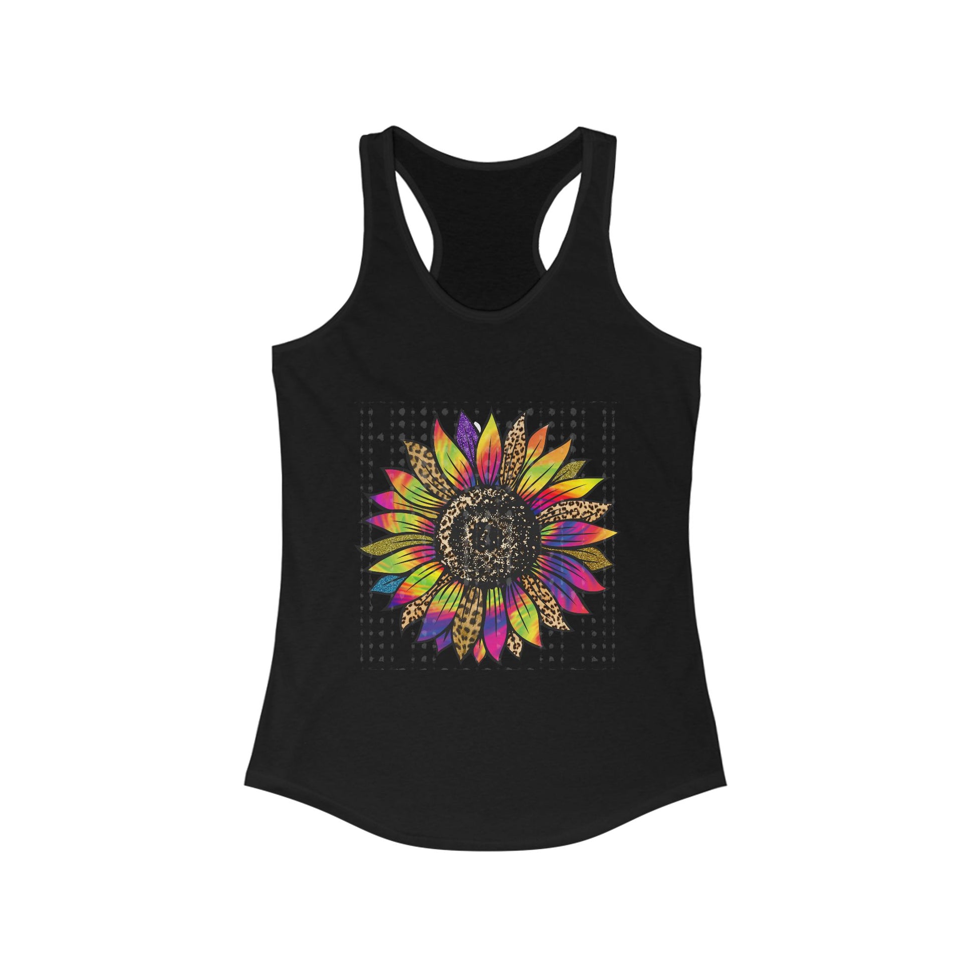 Colorful Sunflower Racerback Tank | Women's Summer Top