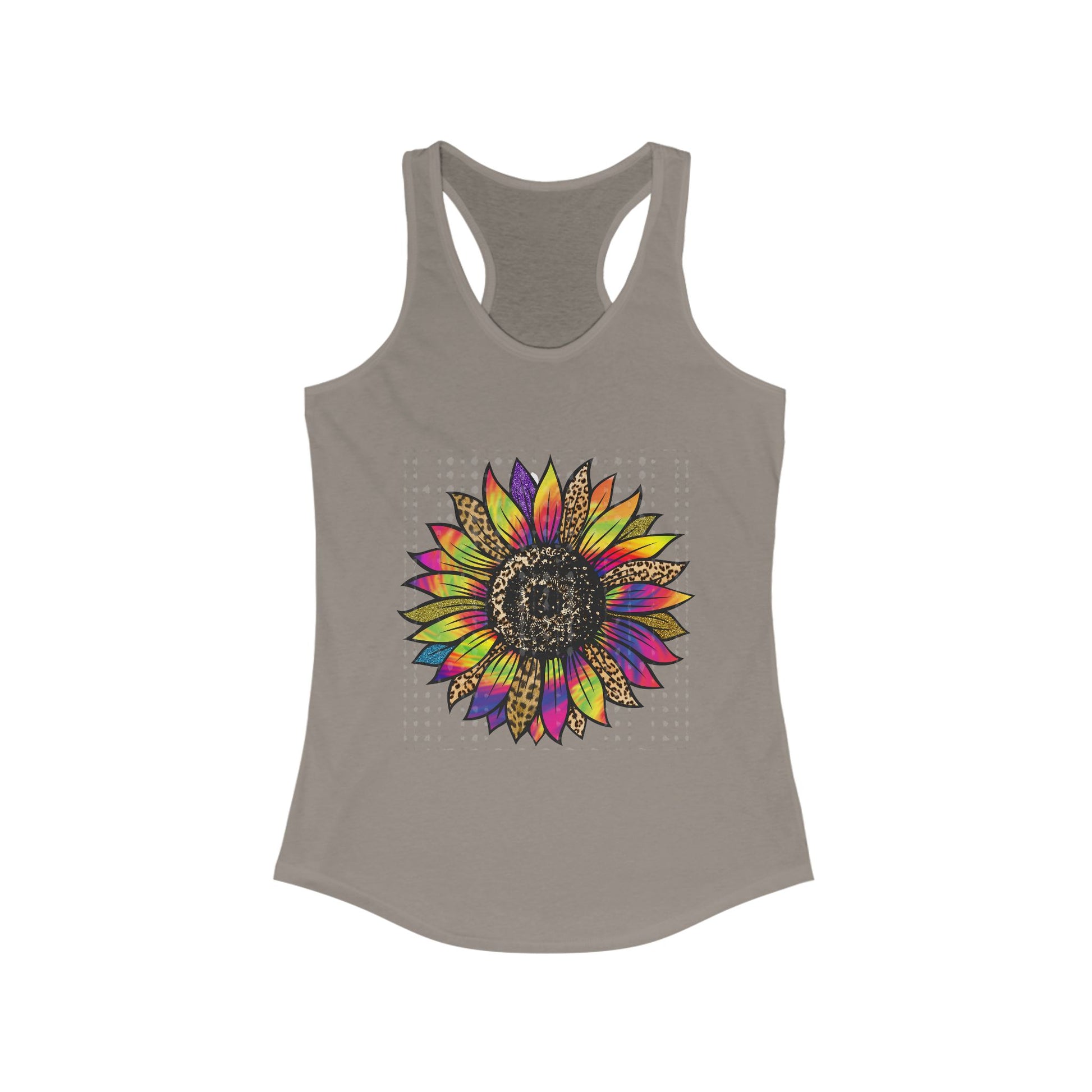 Colorful Sunflower Racerback Tank | Women's Summer Top