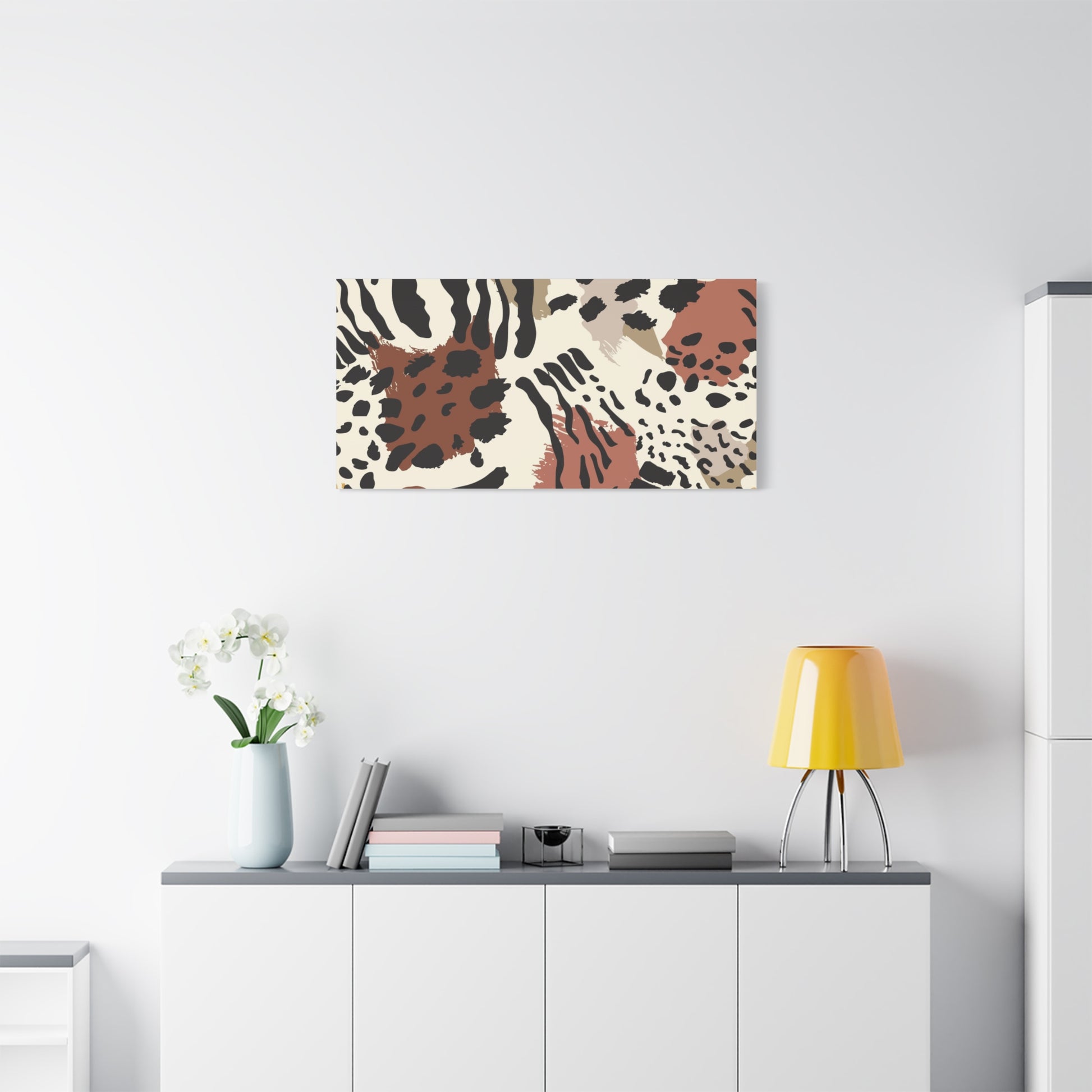 Abstract Animal Print Canvas Art - Modern Home Decor
