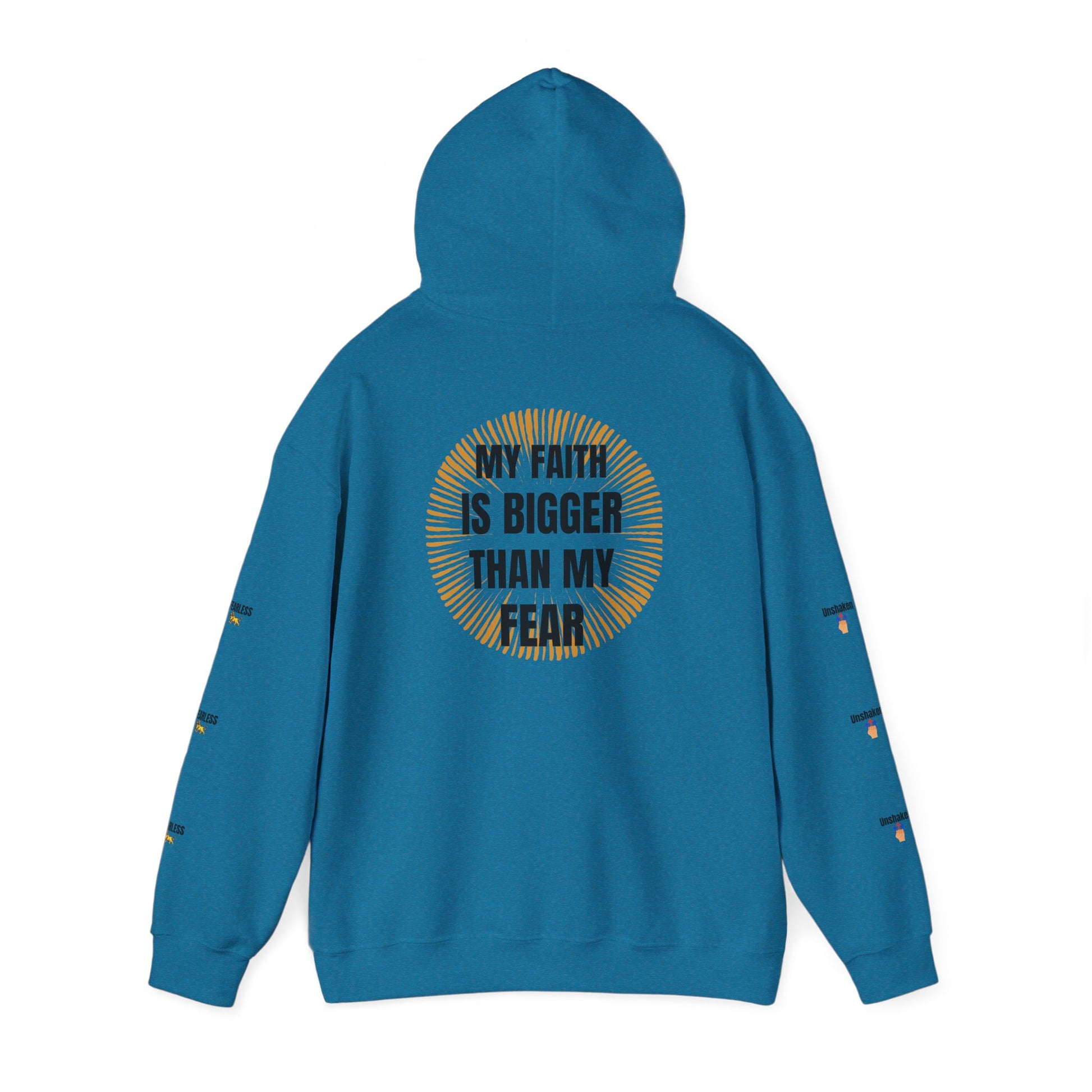 Faith Over Fear Hoodie - Unisex Heavy Blend Sweatshirt for Comfort and Inspiration