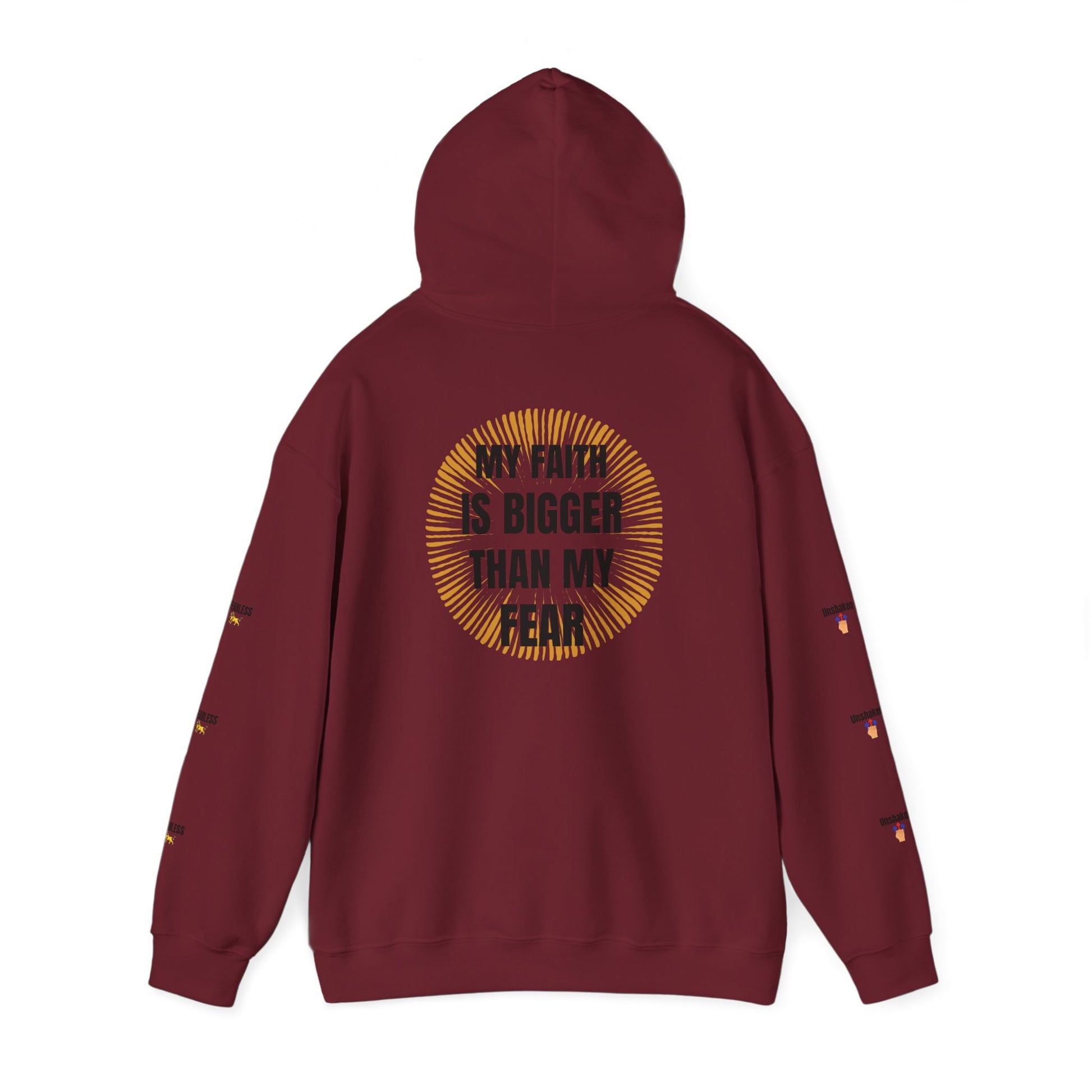 Faith Over Fear Hoodie - Unisex Heavy Blend Sweatshirt for Comfort and Inspiration