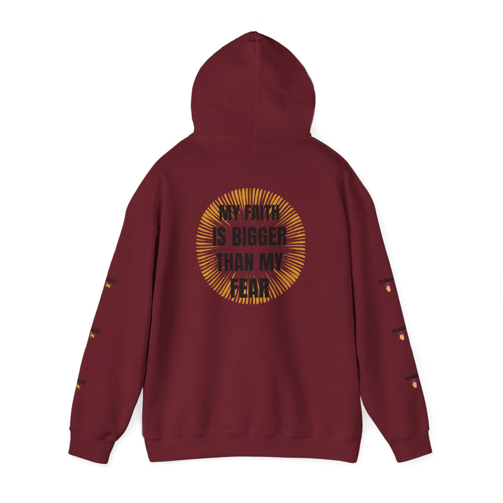 Faith Over Fear Hoodie - Unisex Heavy Blend Sweatshirt for Comfort and Inspiration