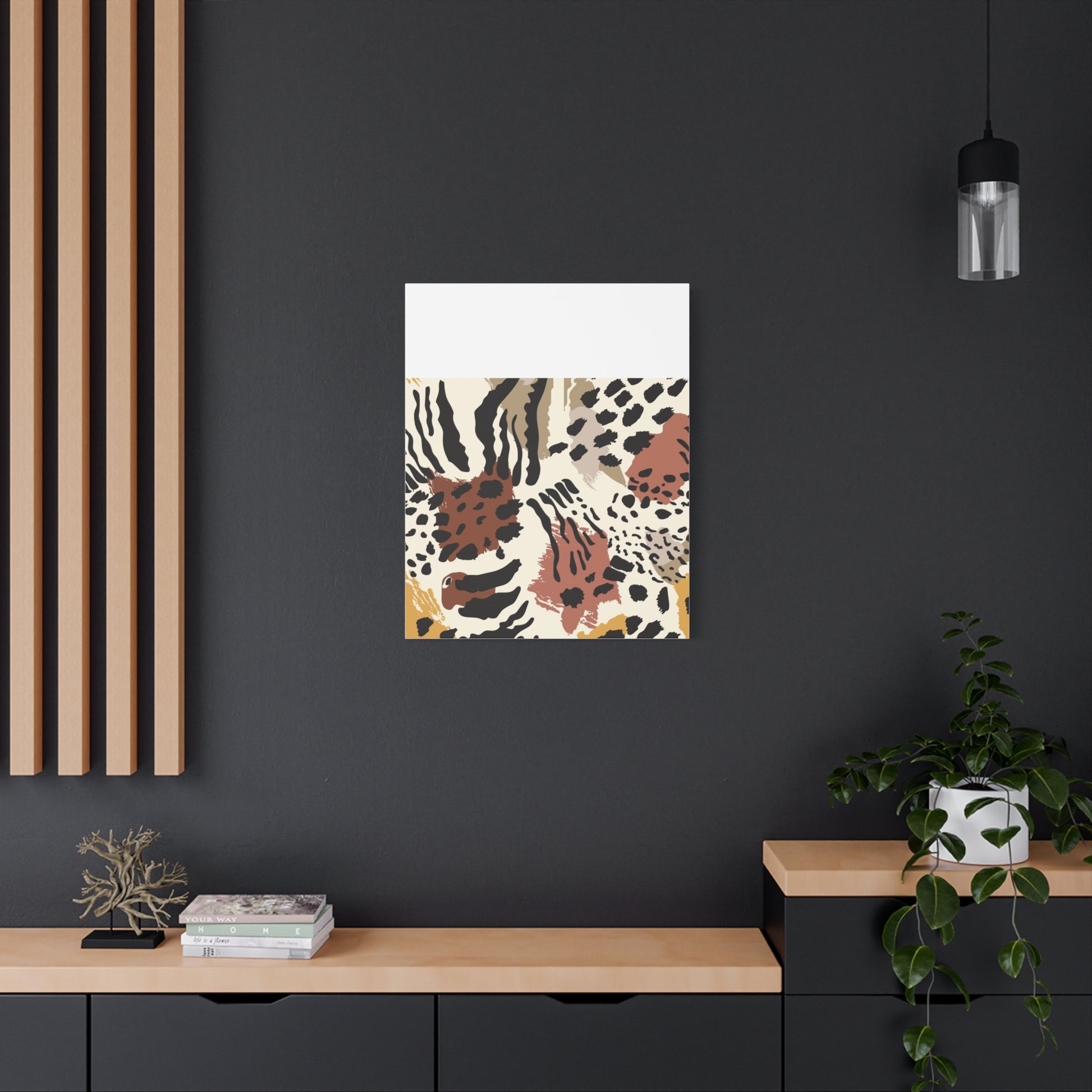 Abstract Animal Print Canvas Art - Modern Home Decor