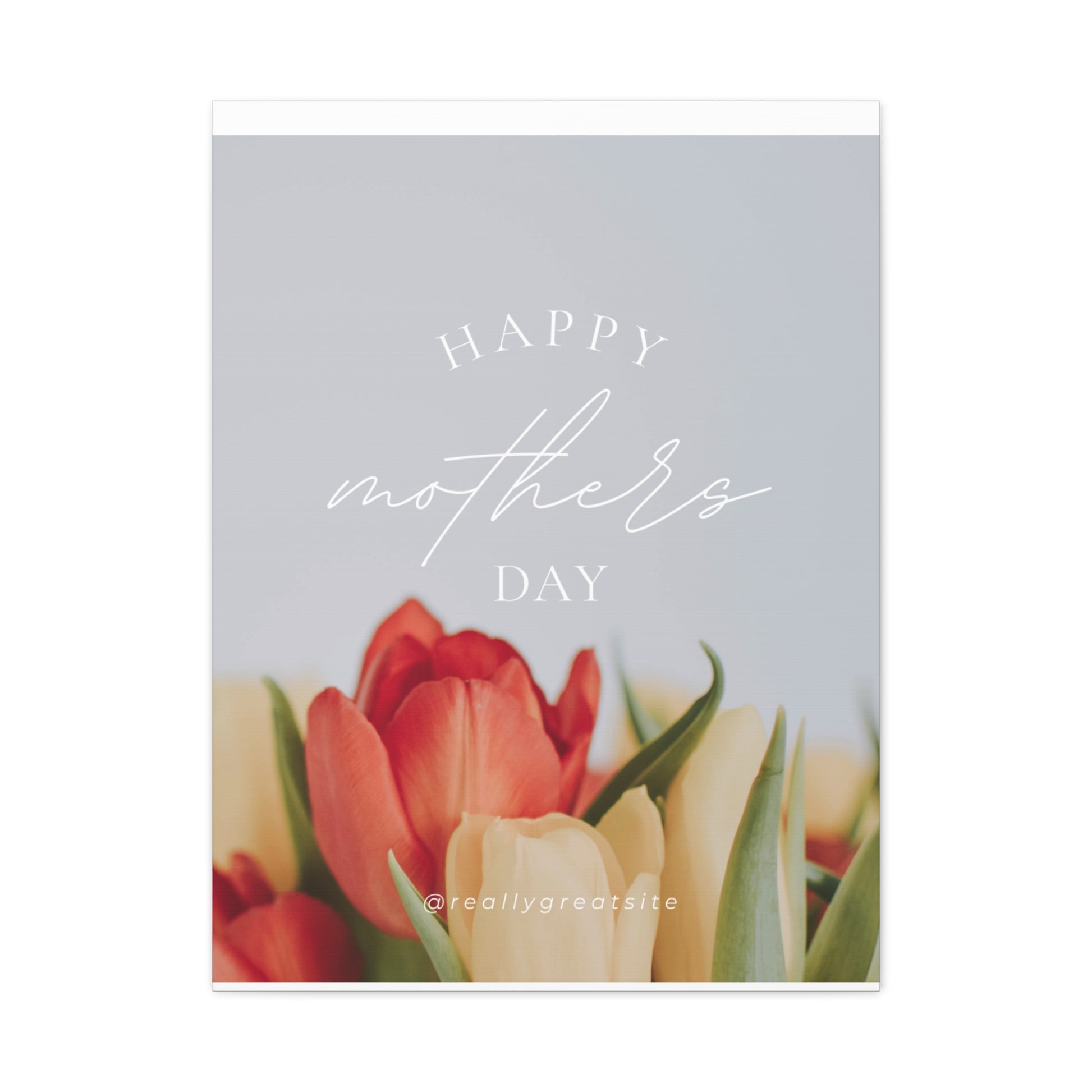 Mother's Day Matte Canvas Wall Art - Floral Design