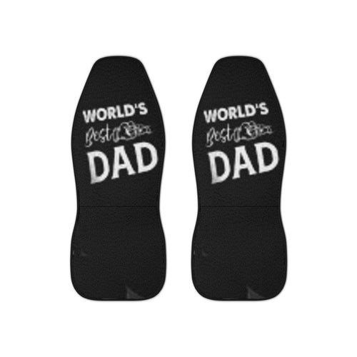 'World's Best Dad' Car Seat Covers - Perfect Gift for Father's Day and Dads on the Go