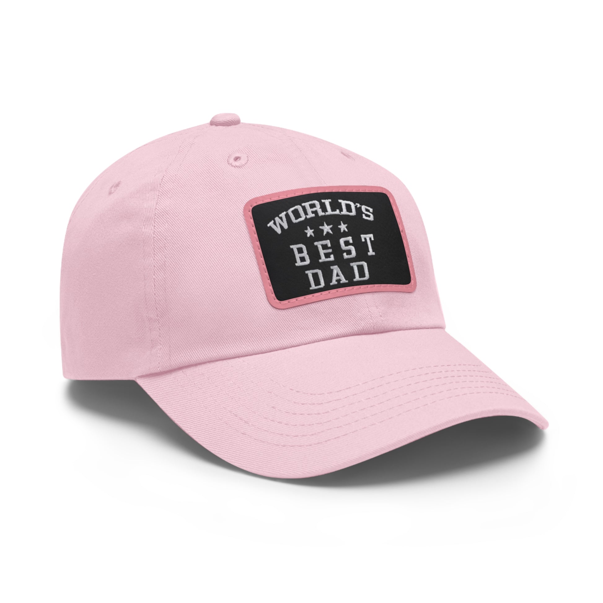 World's Best Dad Leather Patch Dad Hat
