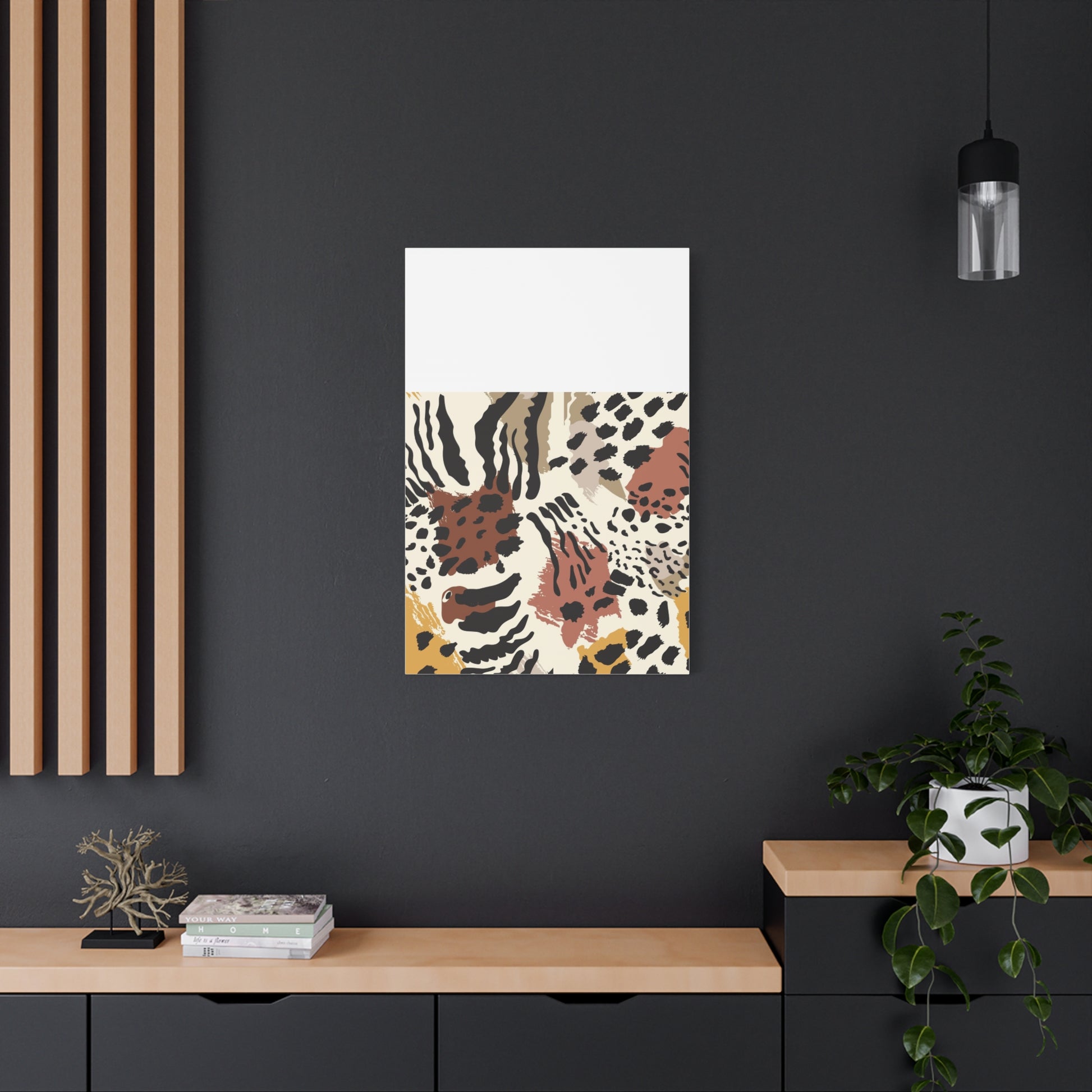 Abstract Animal Print Canvas Art - Modern Home Decor