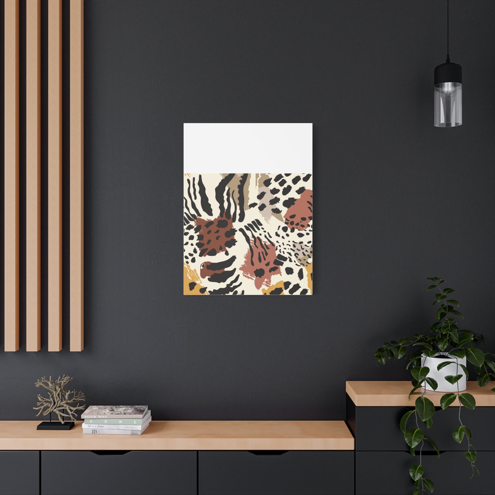 Abstract Animal Print Canvas Art - Modern Home Decor
