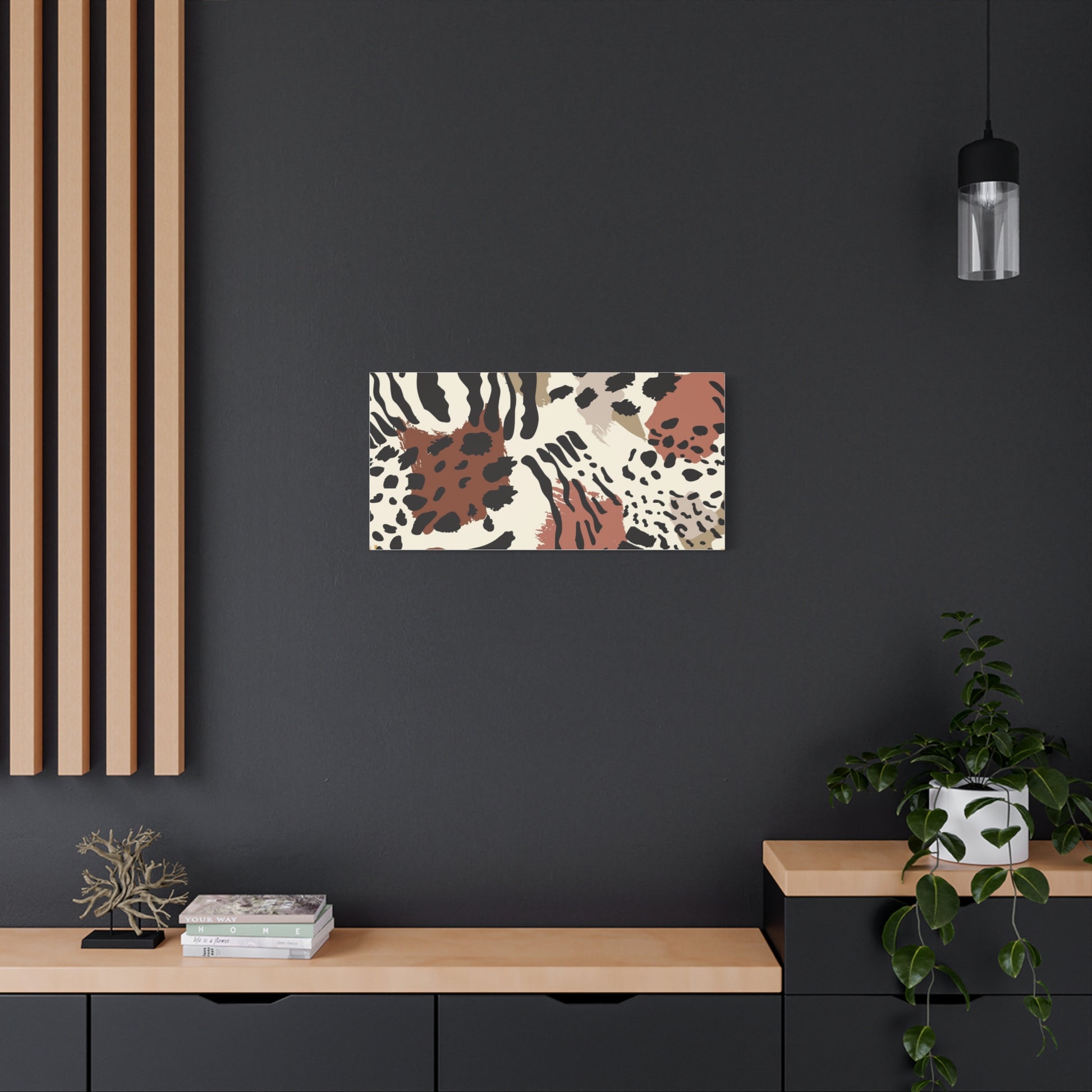 Abstract Animal Print Canvas Art - Modern Home Decor