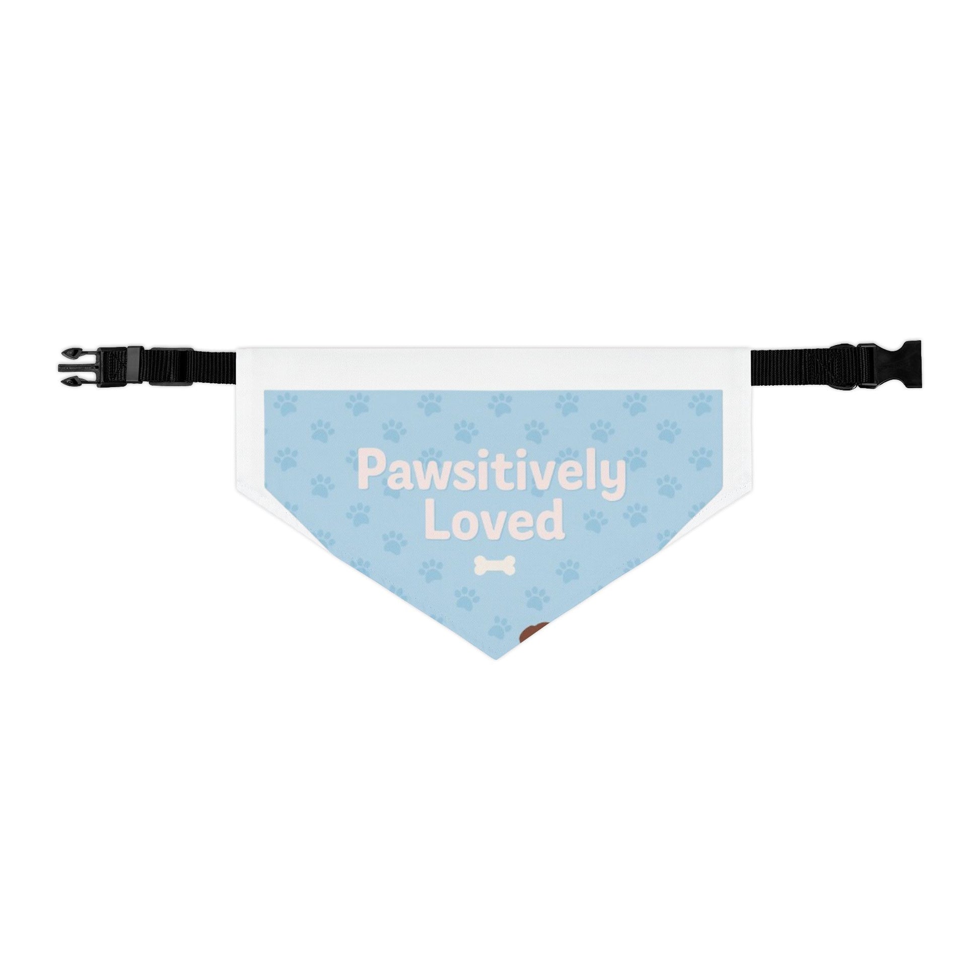 Pawsitively Loved Pet Bandana Collar - Stylish Dog Accessory for Celebrations