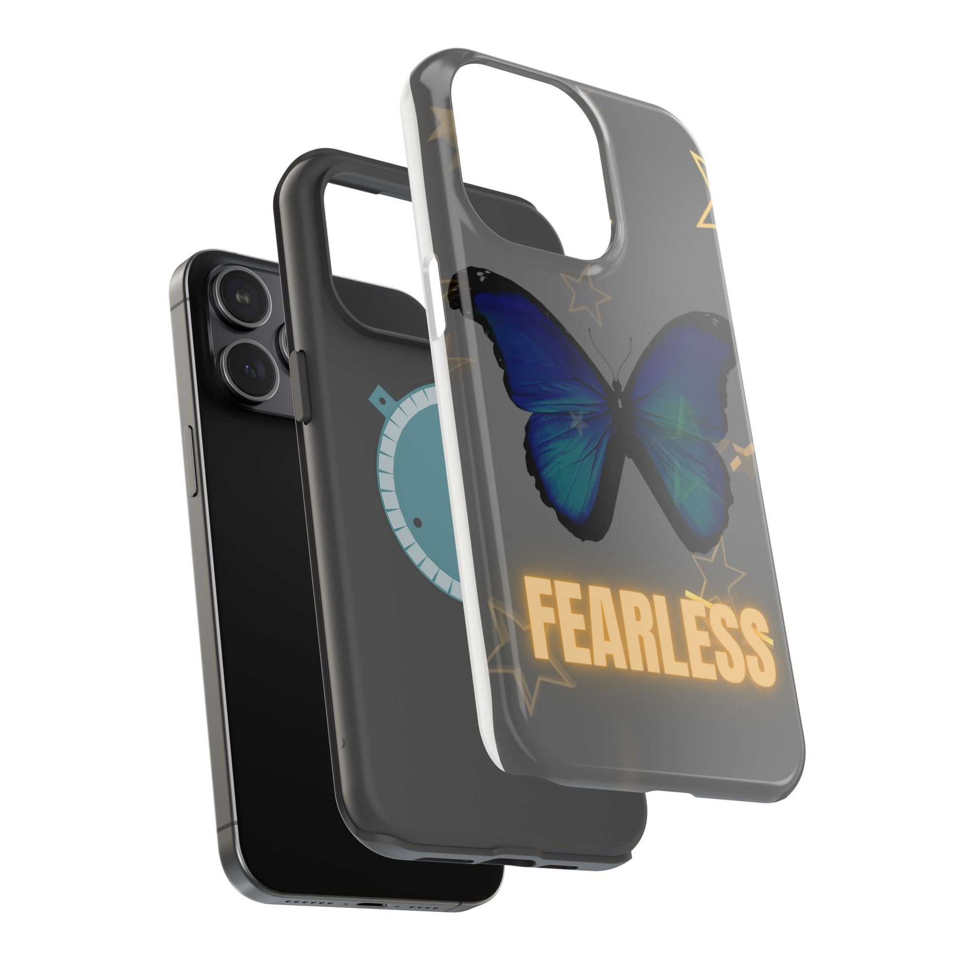 Fearless Butterfly Magnetic Phone Case - Bold and Inspirational Design