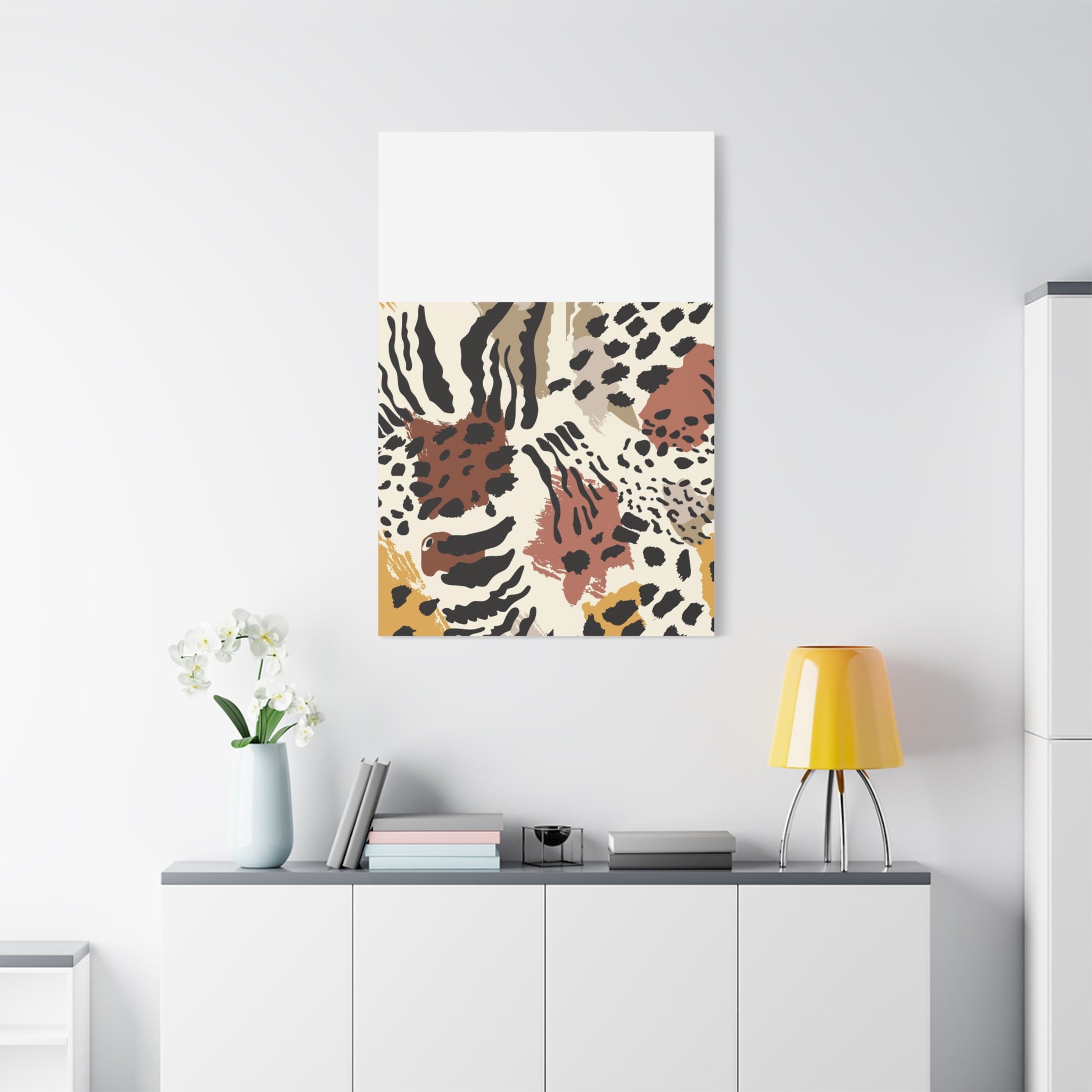 Abstract Animal Print Canvas Art - Modern Home Decor