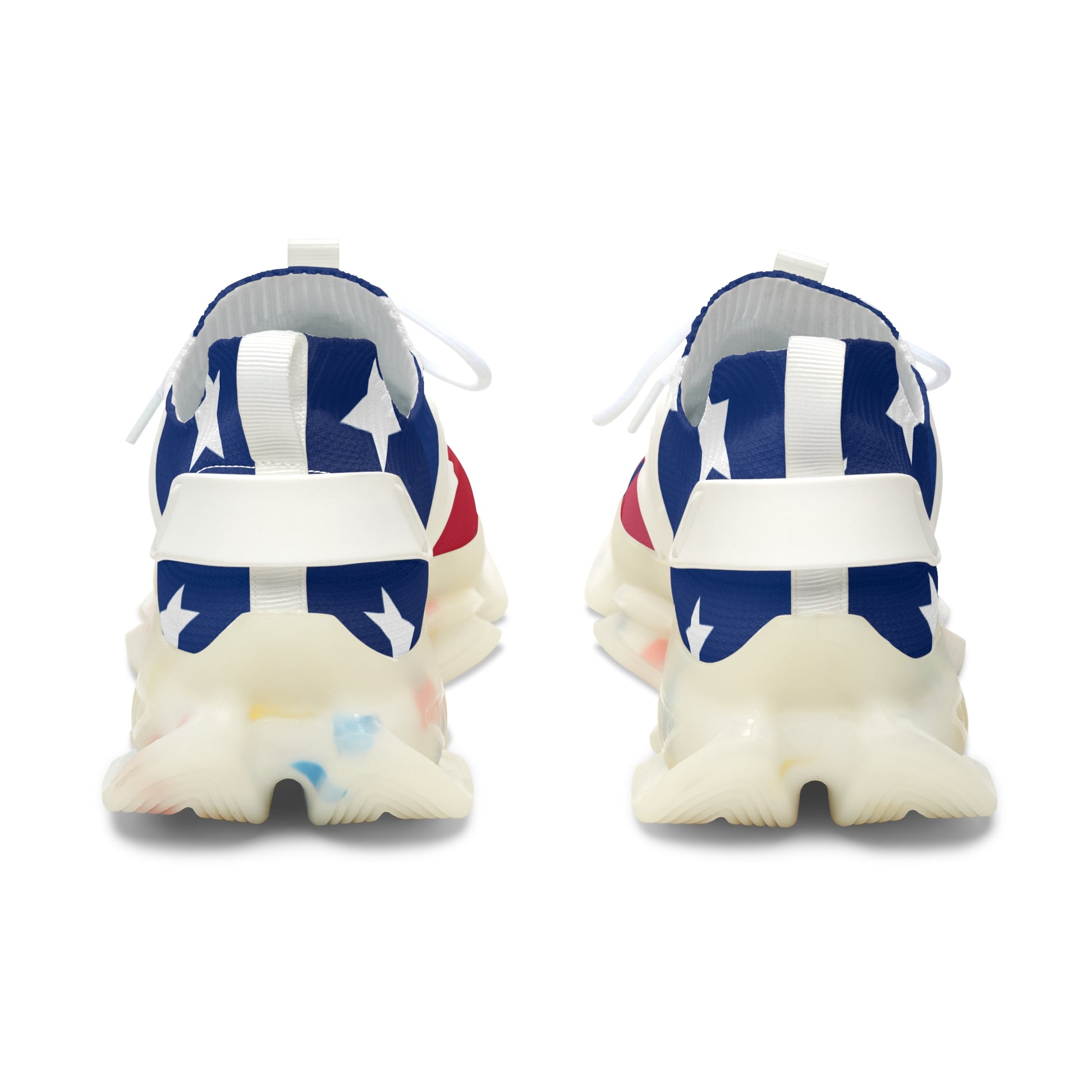 Patriotic Women's Mesh Sneakers - Star-Spangled Athletic Shoes