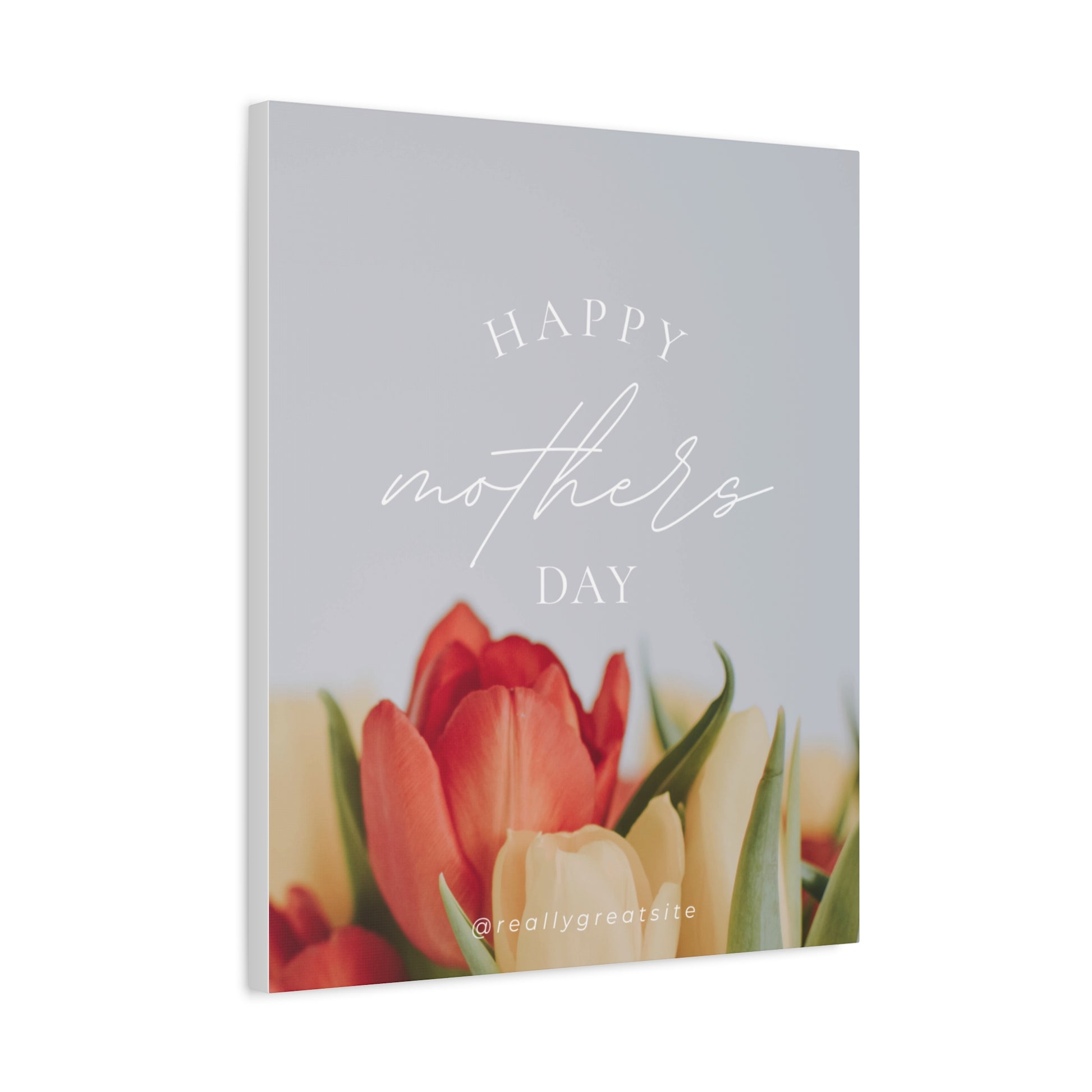 Mother's Day Matte Canvas Wall Art - Floral Design
