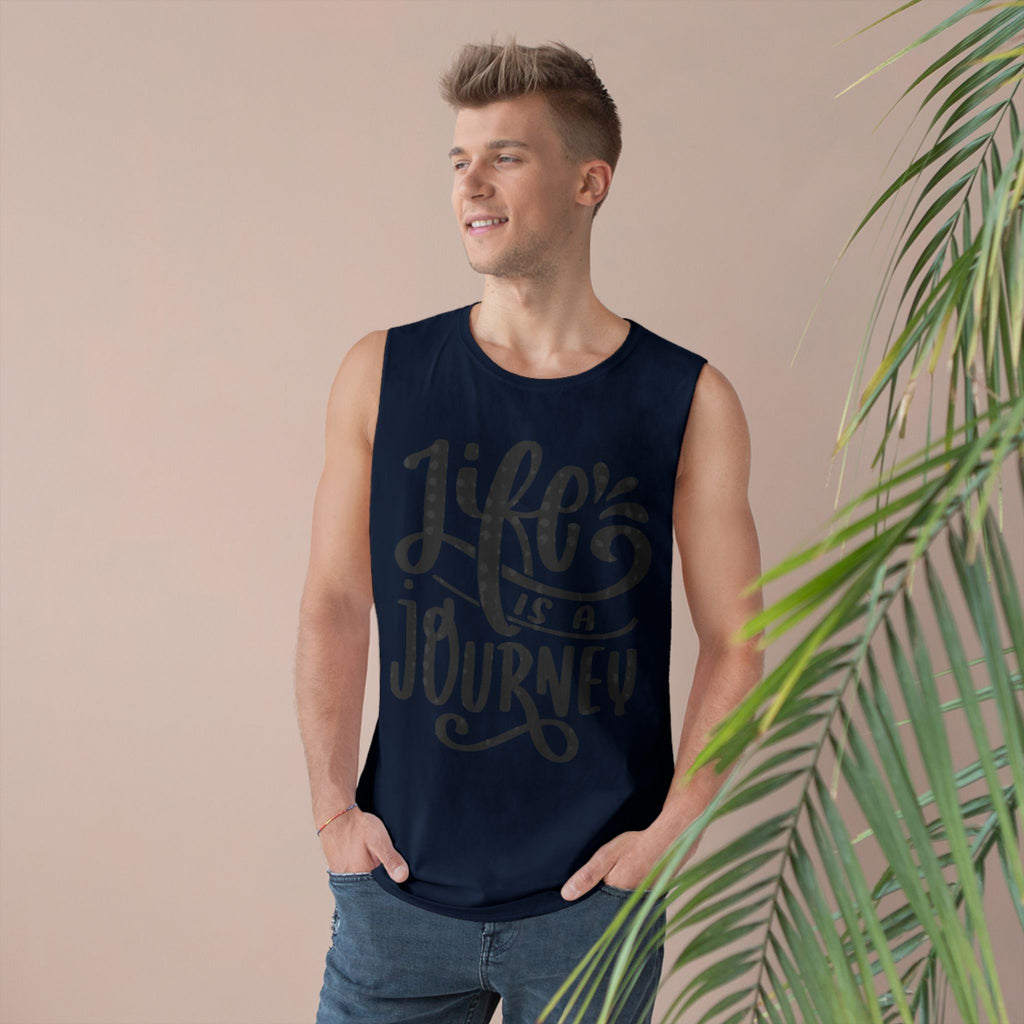Inspirational Unisex Tank Top - 'Life is a Journey' & 'Things Change Around You'