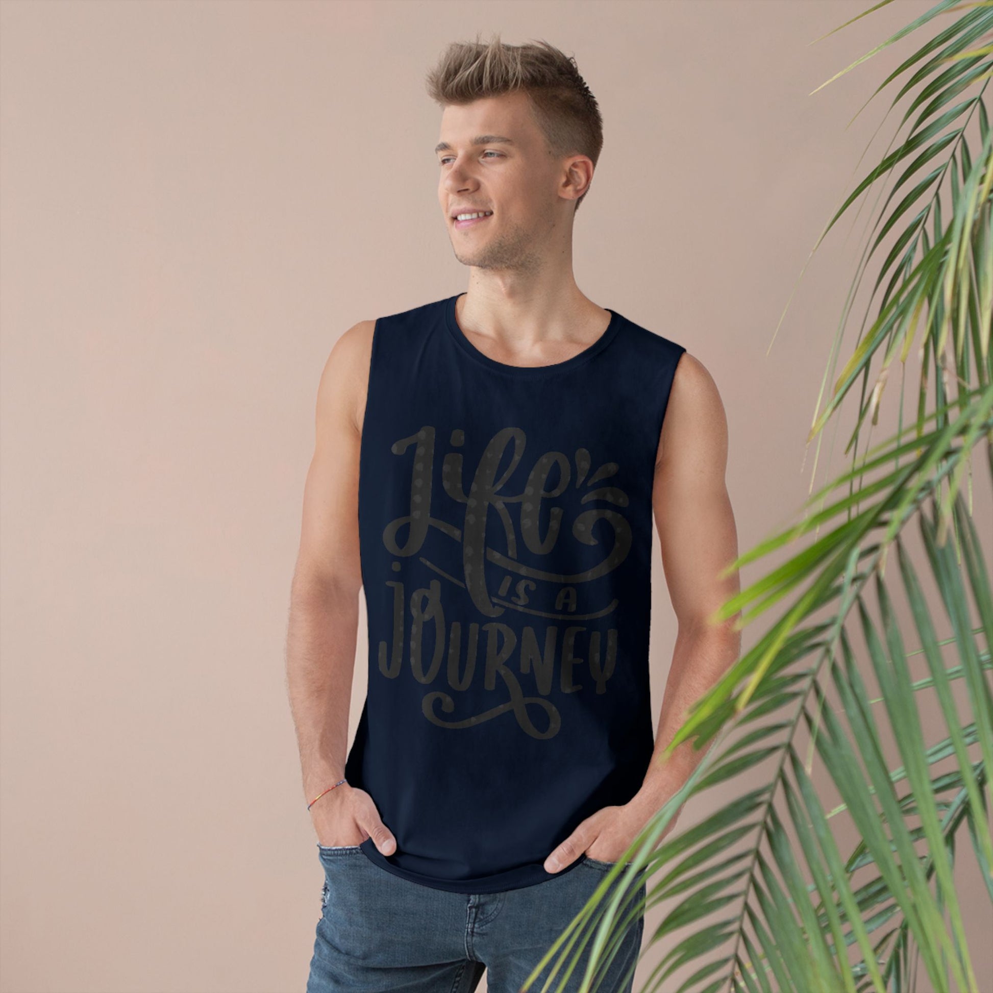 Inspirational Unisex Tank Top - 'Life is a Journey' & 'Things Change Around You'