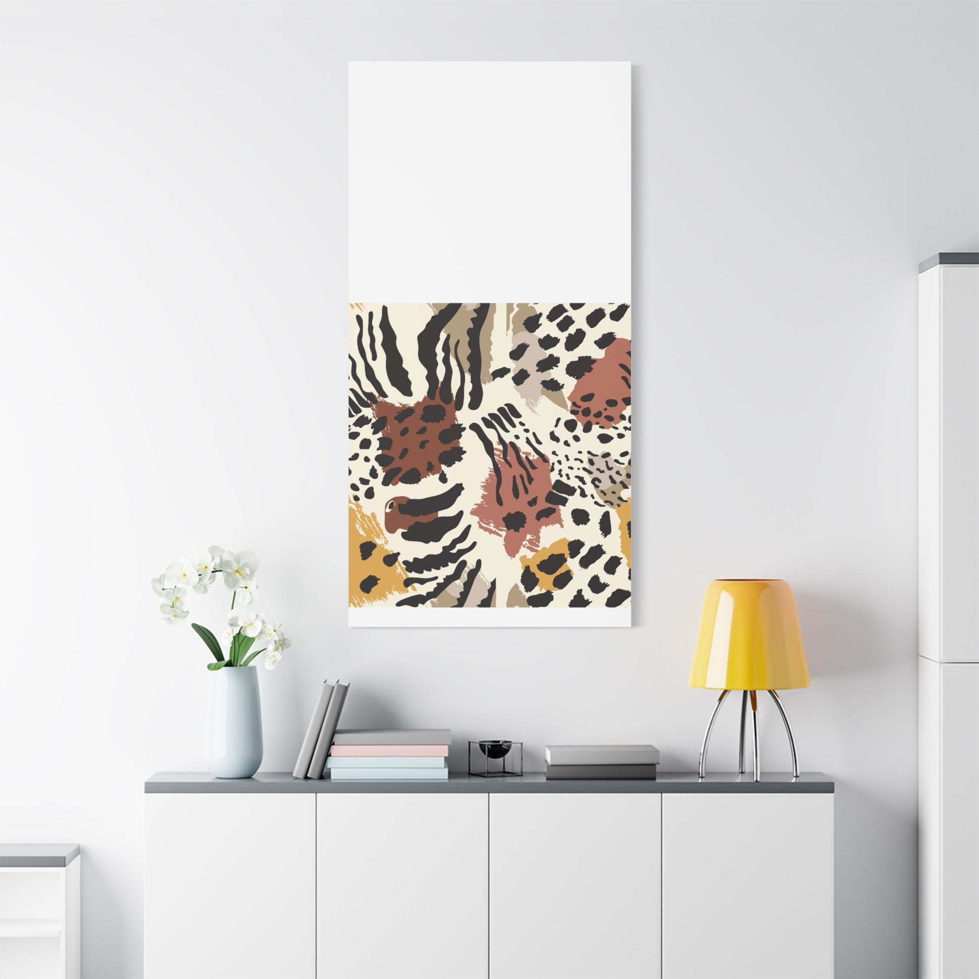 Abstract Animal Print Canvas Art - Modern Home Decor