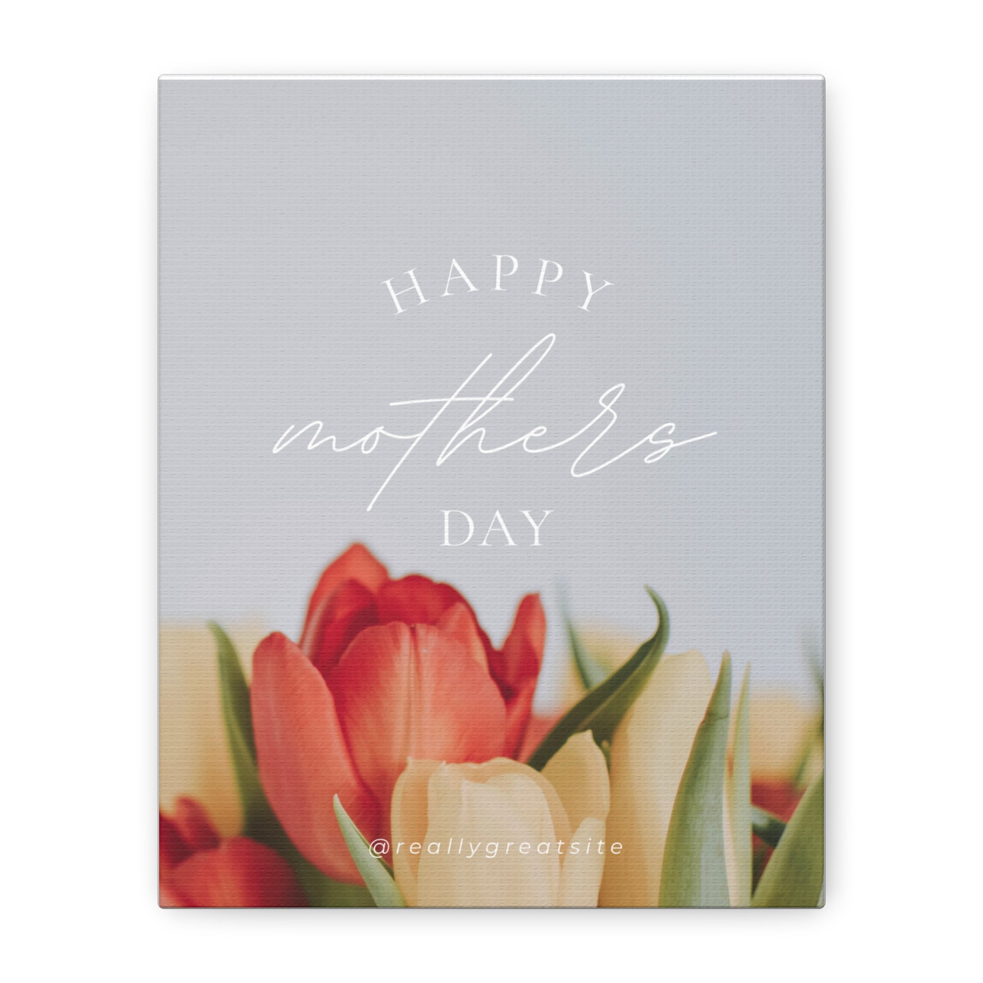 Mother's Day Matte Canvas Wall Art - Floral Design