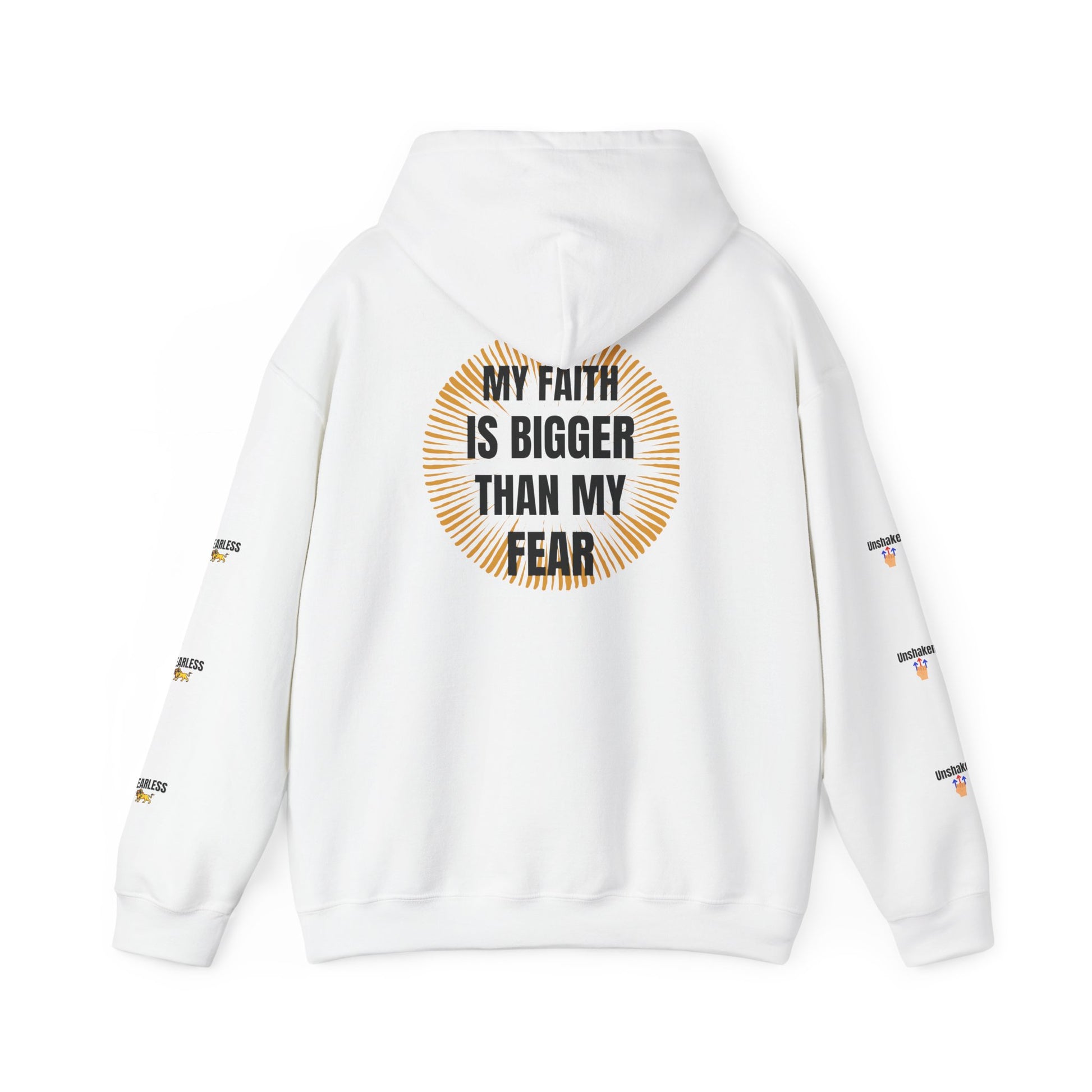 Faith Over Fear Hoodie - Unisex Heavy Blend Sweatshirt for Comfort and Inspiration