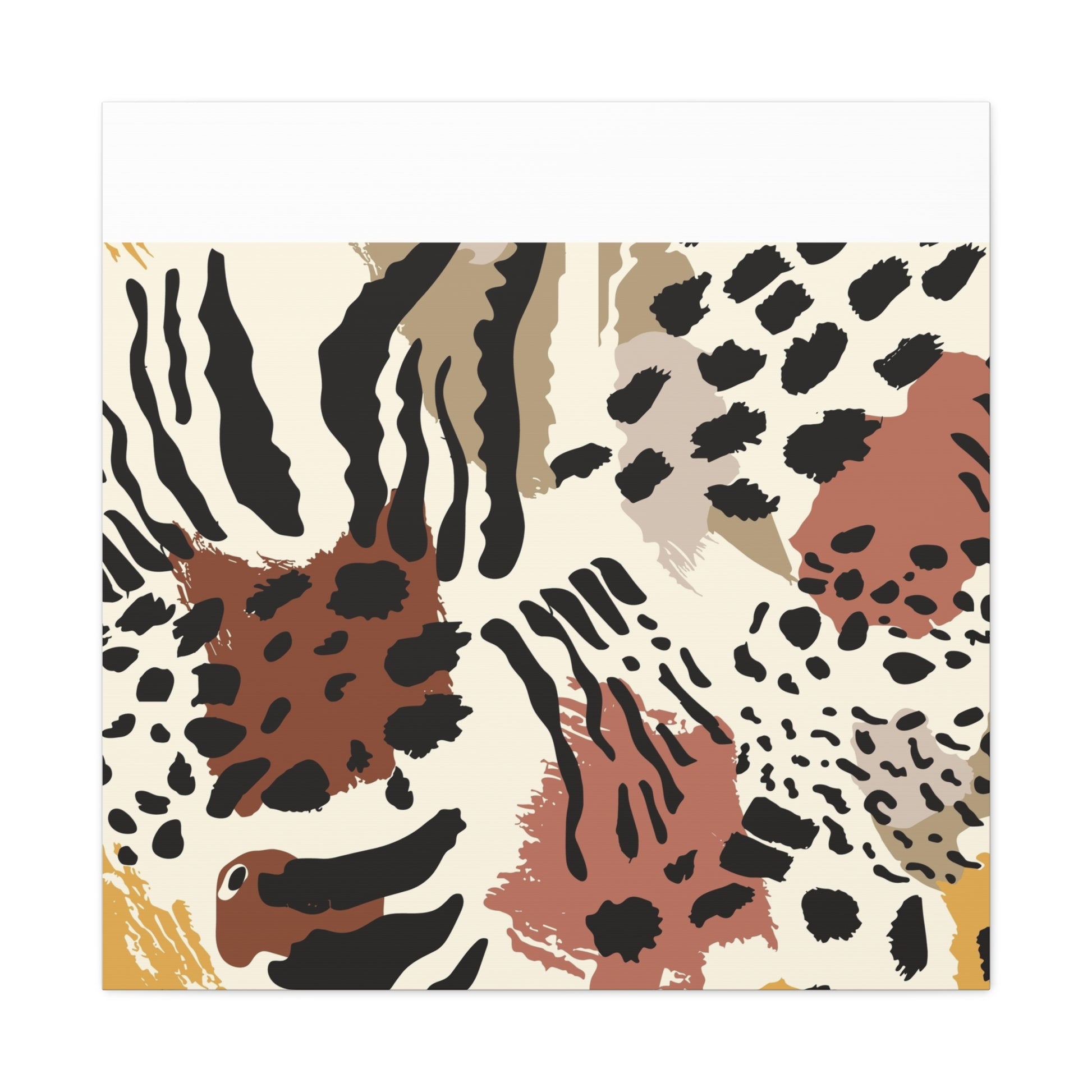 Abstract Animal Print Canvas Art - Modern Home Decor