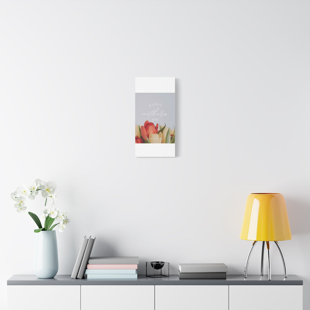 Mother's Day Matte Canvas Wall Art - Floral Design