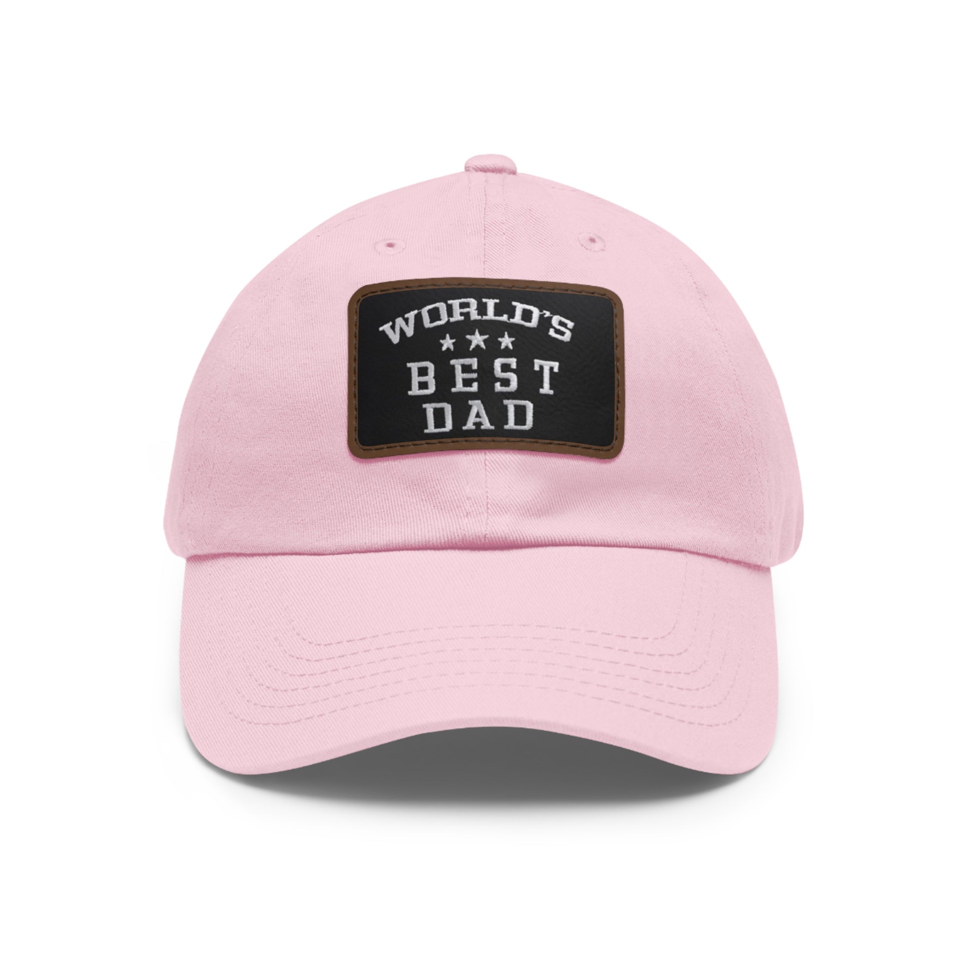 World's Best Dad Leather Patch Dad Hat