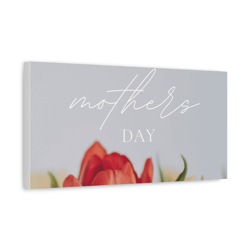 Mother's Day Matte Canvas Wall Art - Floral Design