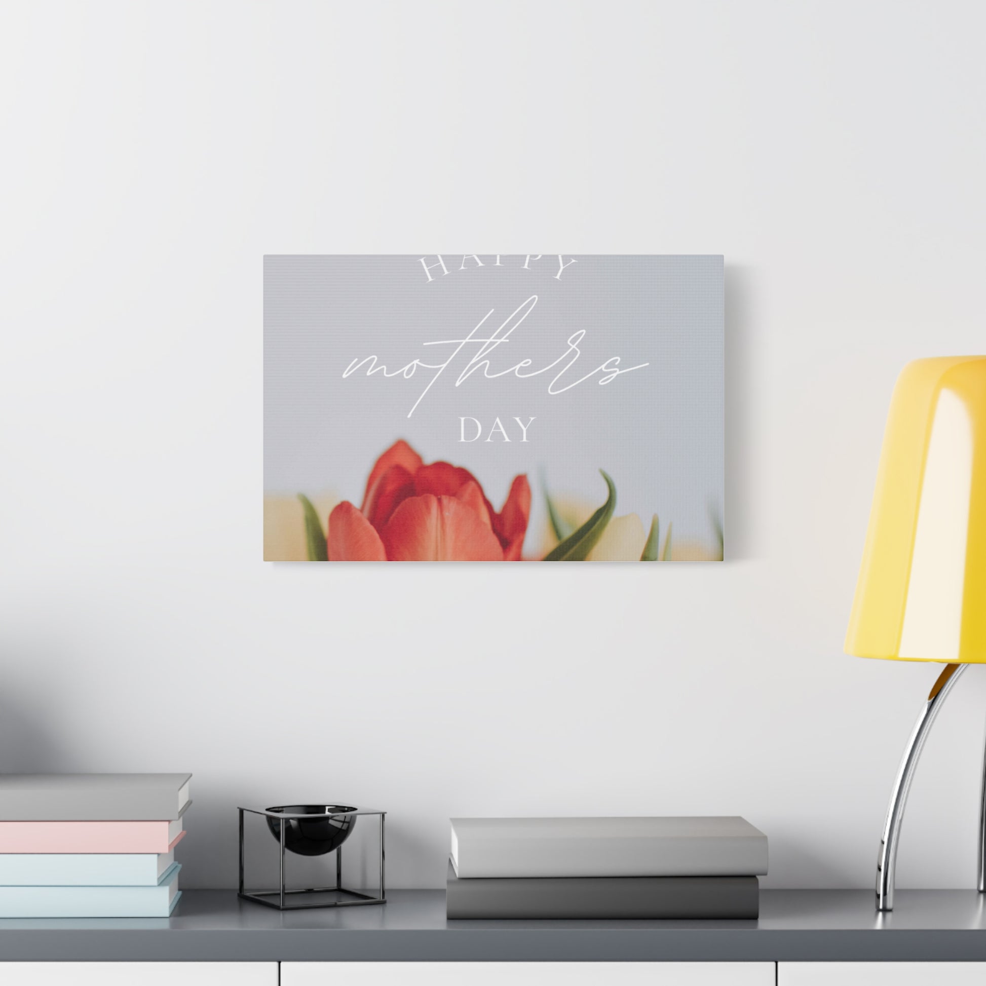 Mother's Day Matte Canvas Wall Art - Floral Design