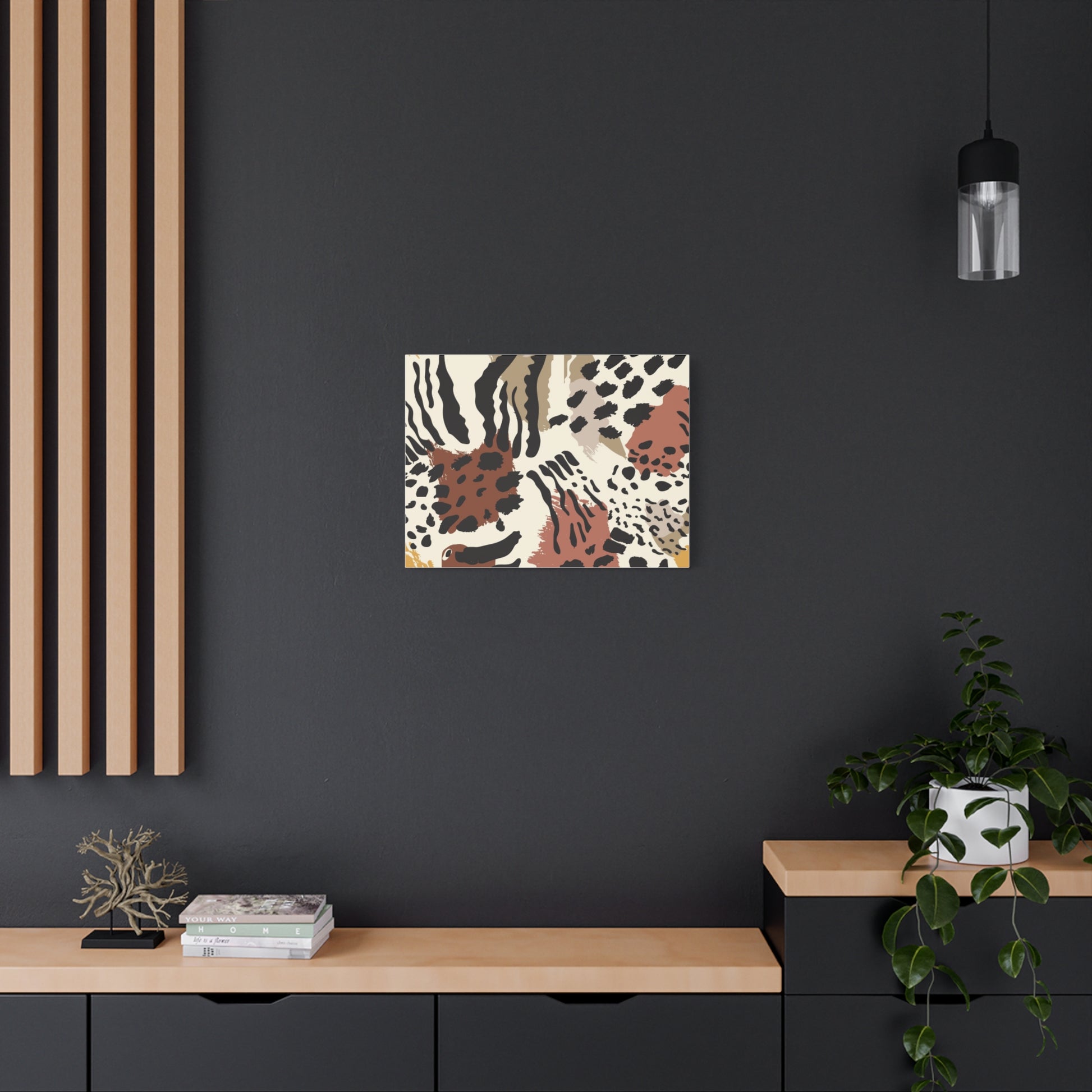 Abstract Animal Print Canvas Art - Modern Home Decor