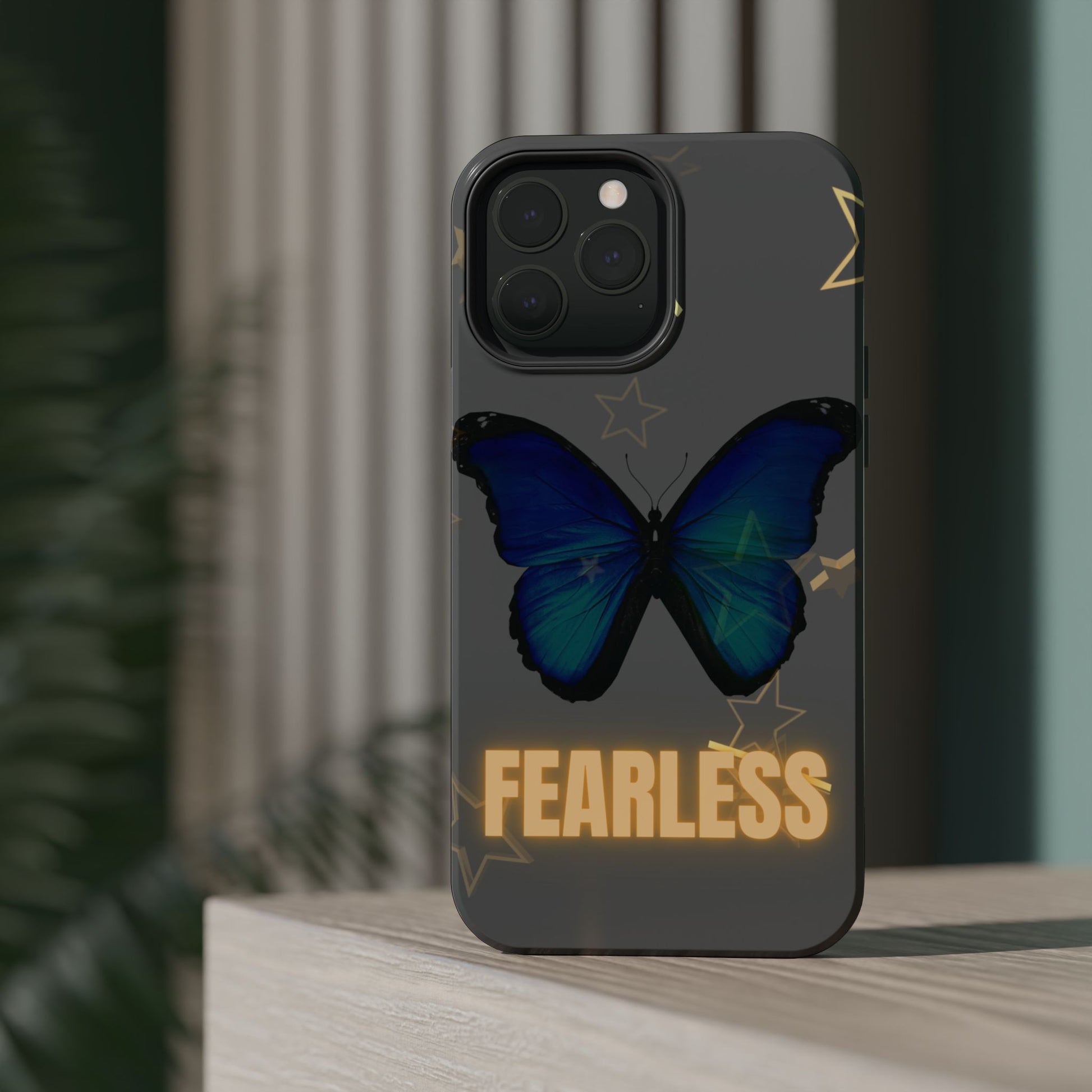 Fearless Butterfly Magnetic Phone Case - Bold and Inspirational Design