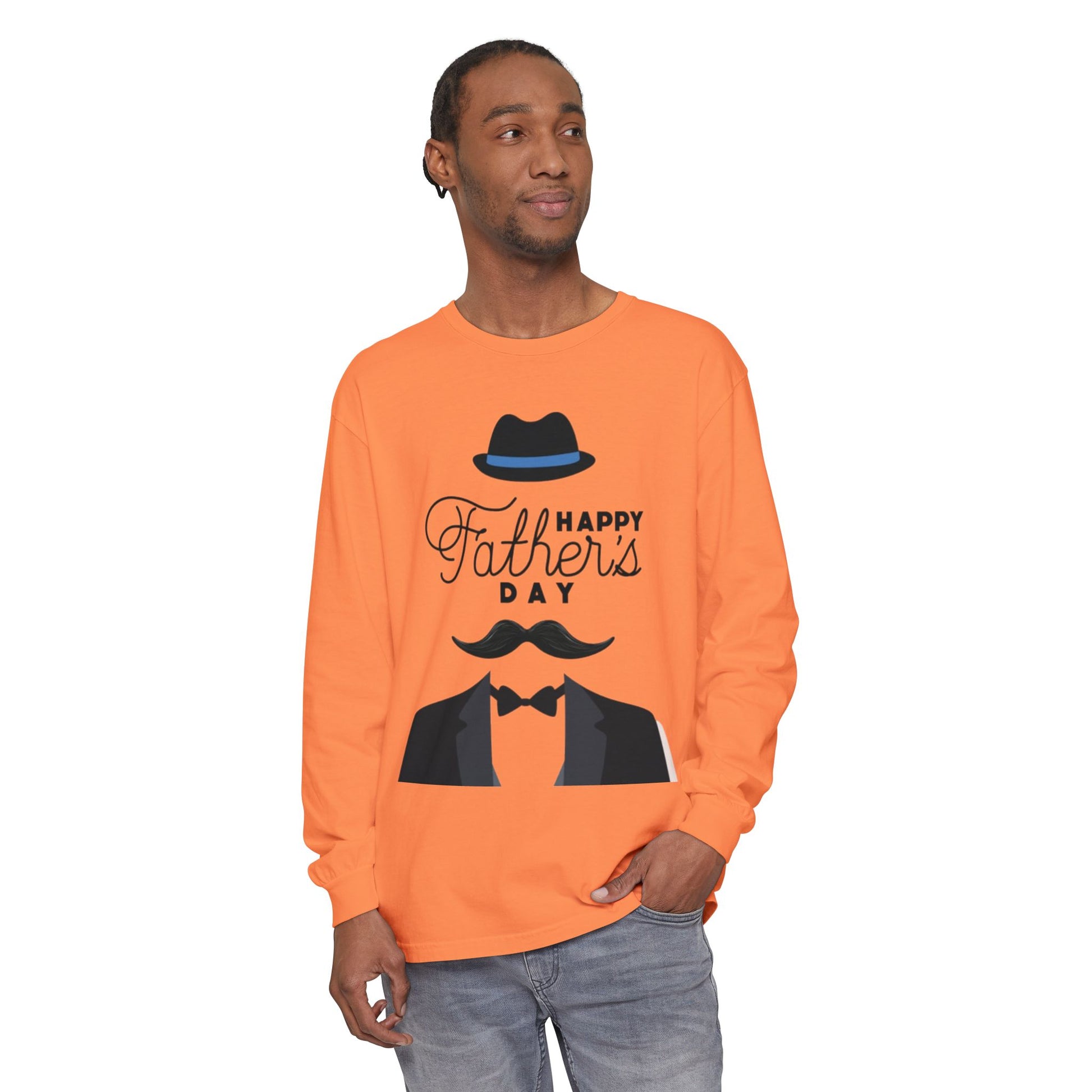 Unisex Garment-dyed Long Sleeve T-Shirt