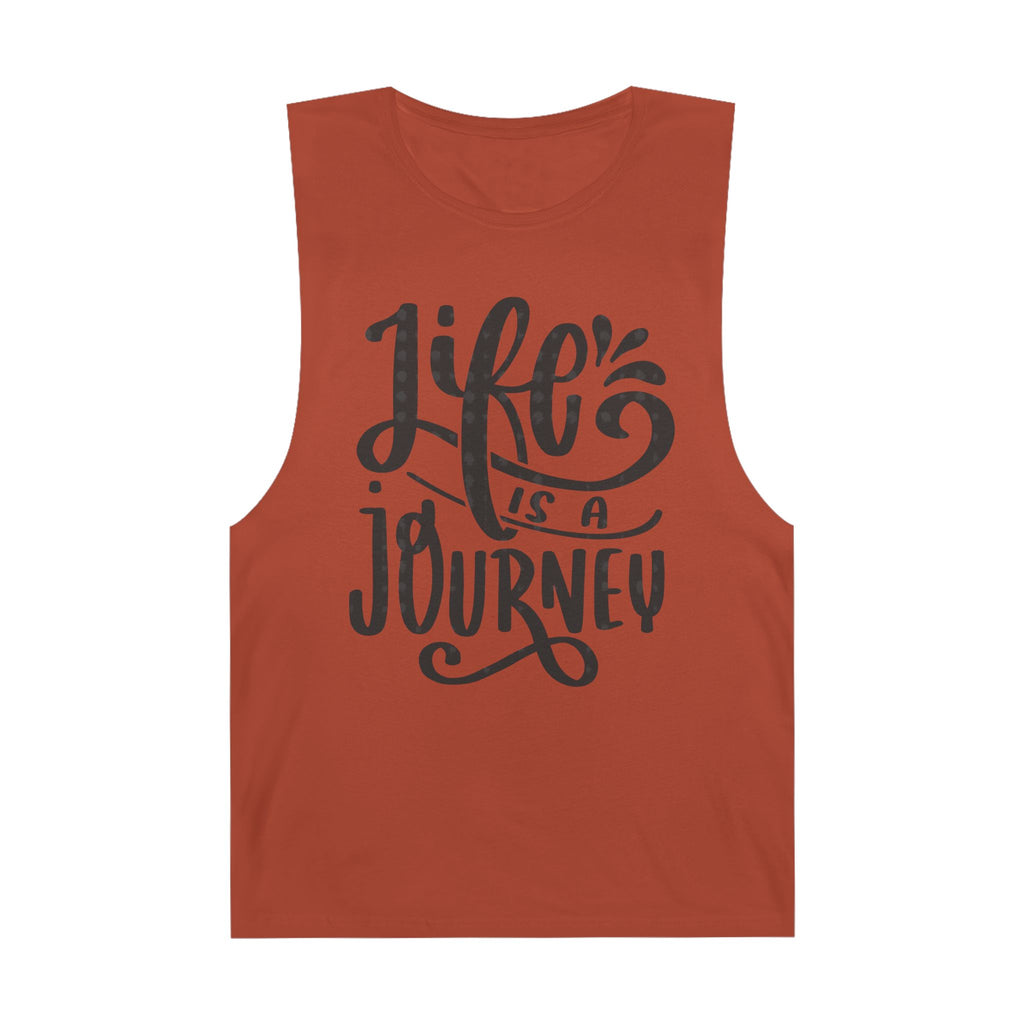 Inspirational Unisex Tank Top - 'Life is a Journey' & 'Things Change Around You'