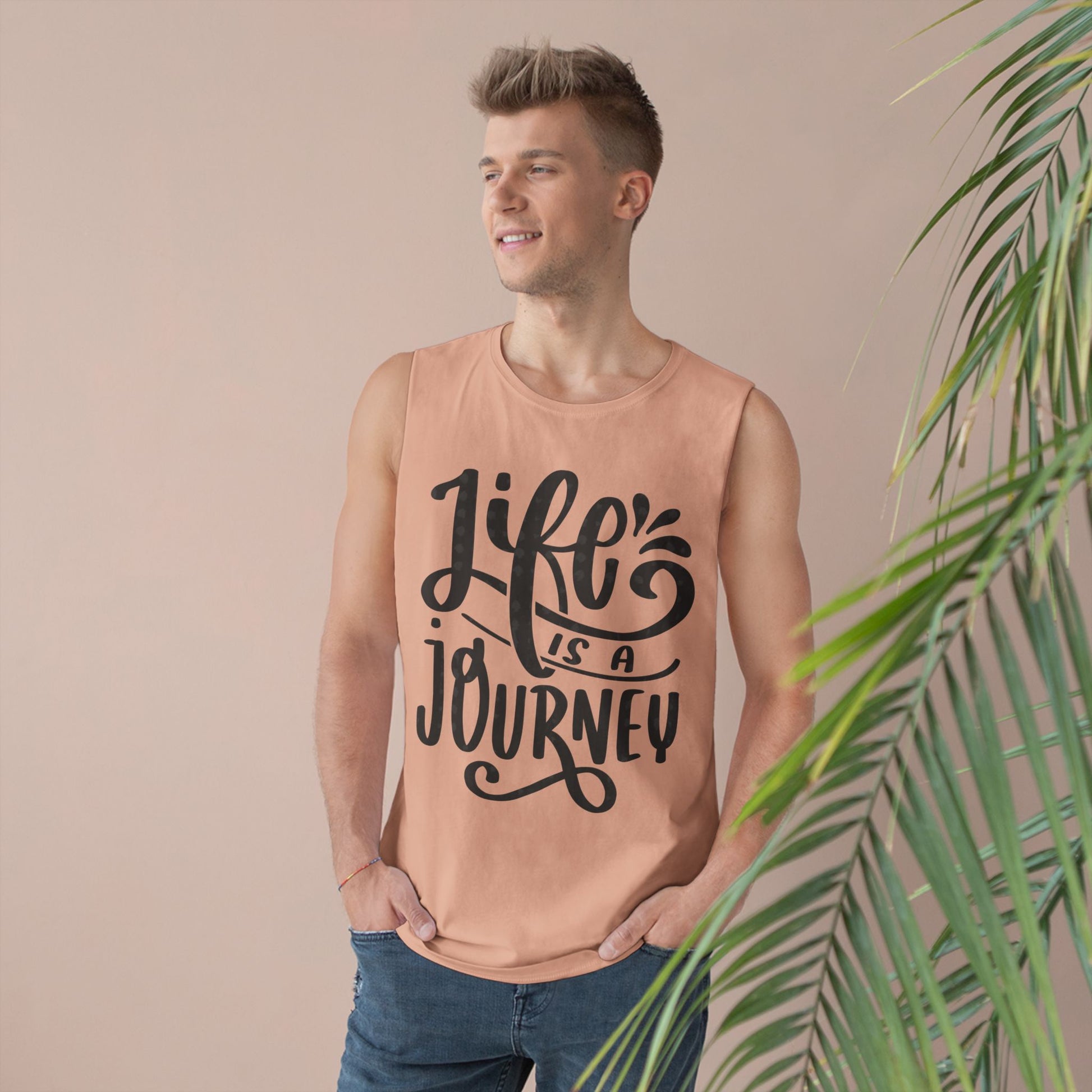 Inspirational Unisex Tank Top - 'Life is a Journey' & 'Things Change Around You'