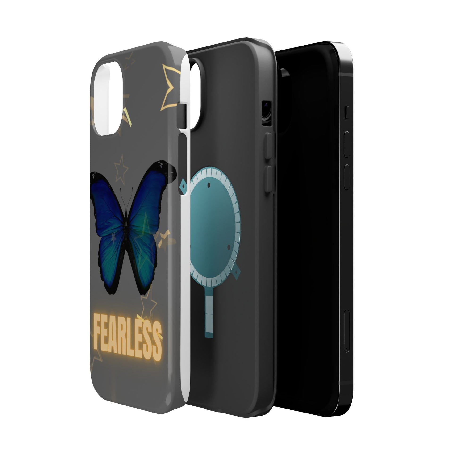 Fearless Butterfly Magnetic Phone Case - Bold and Inspirational Design