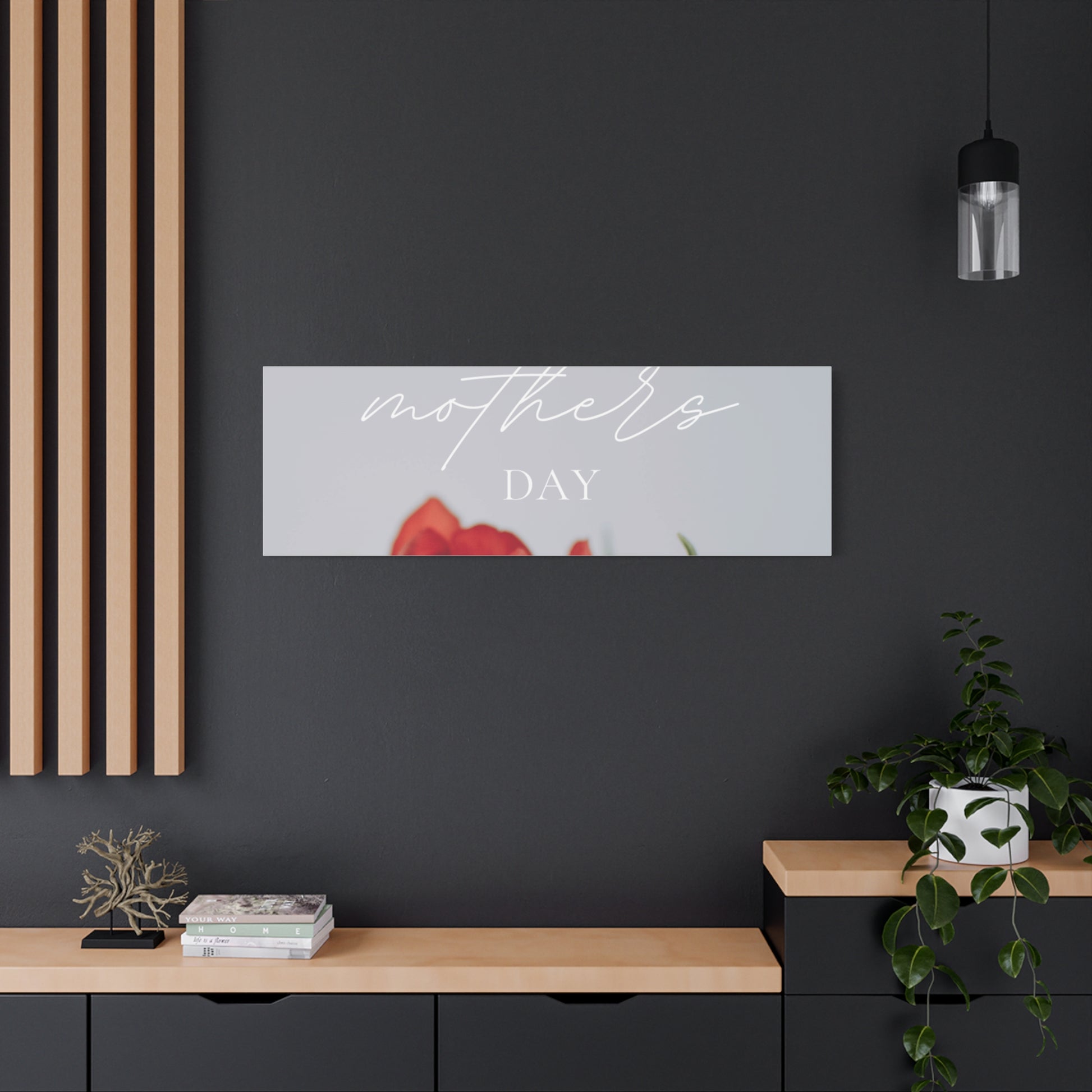 Mother's Day Matte Canvas Wall Art - Floral Design