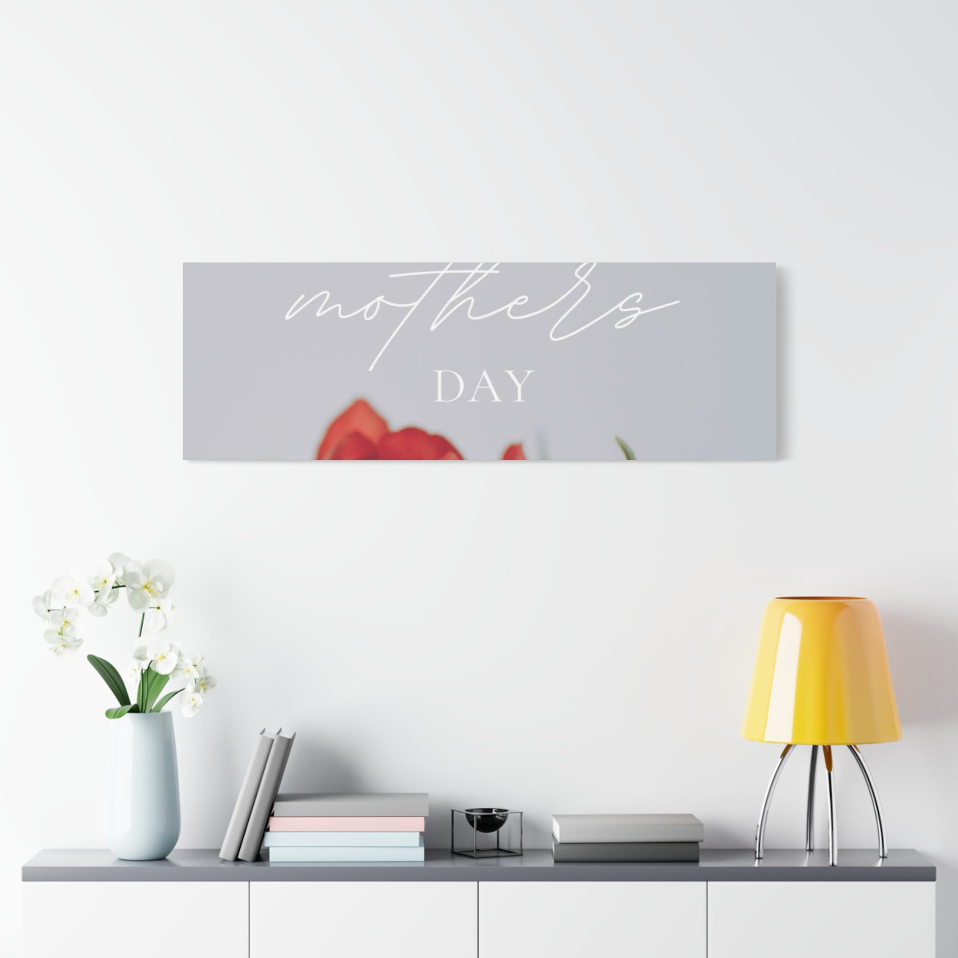 Mother's Day Matte Canvas Wall Art - Floral Design