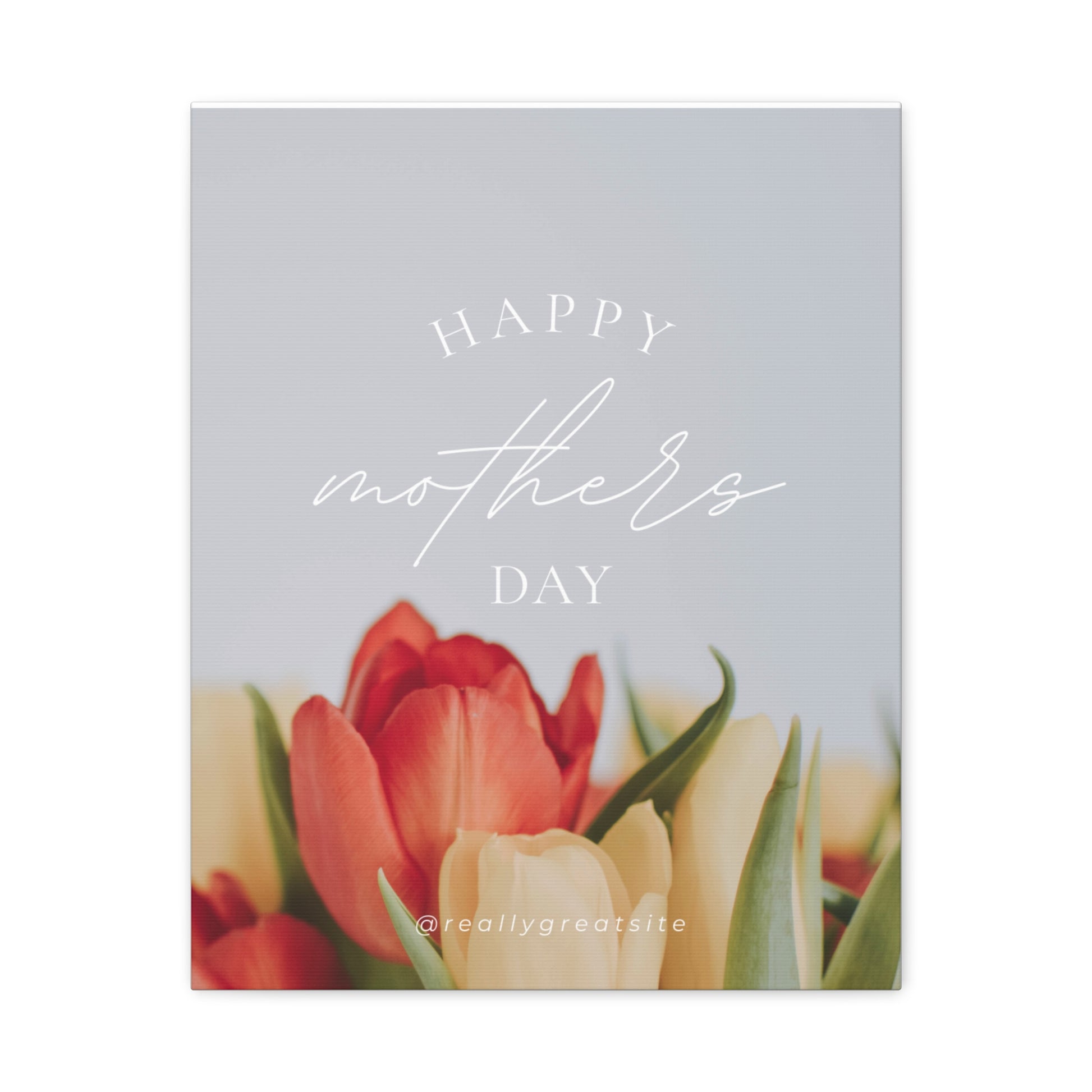 Mother's Day Matte Canvas Wall Art - Floral Design