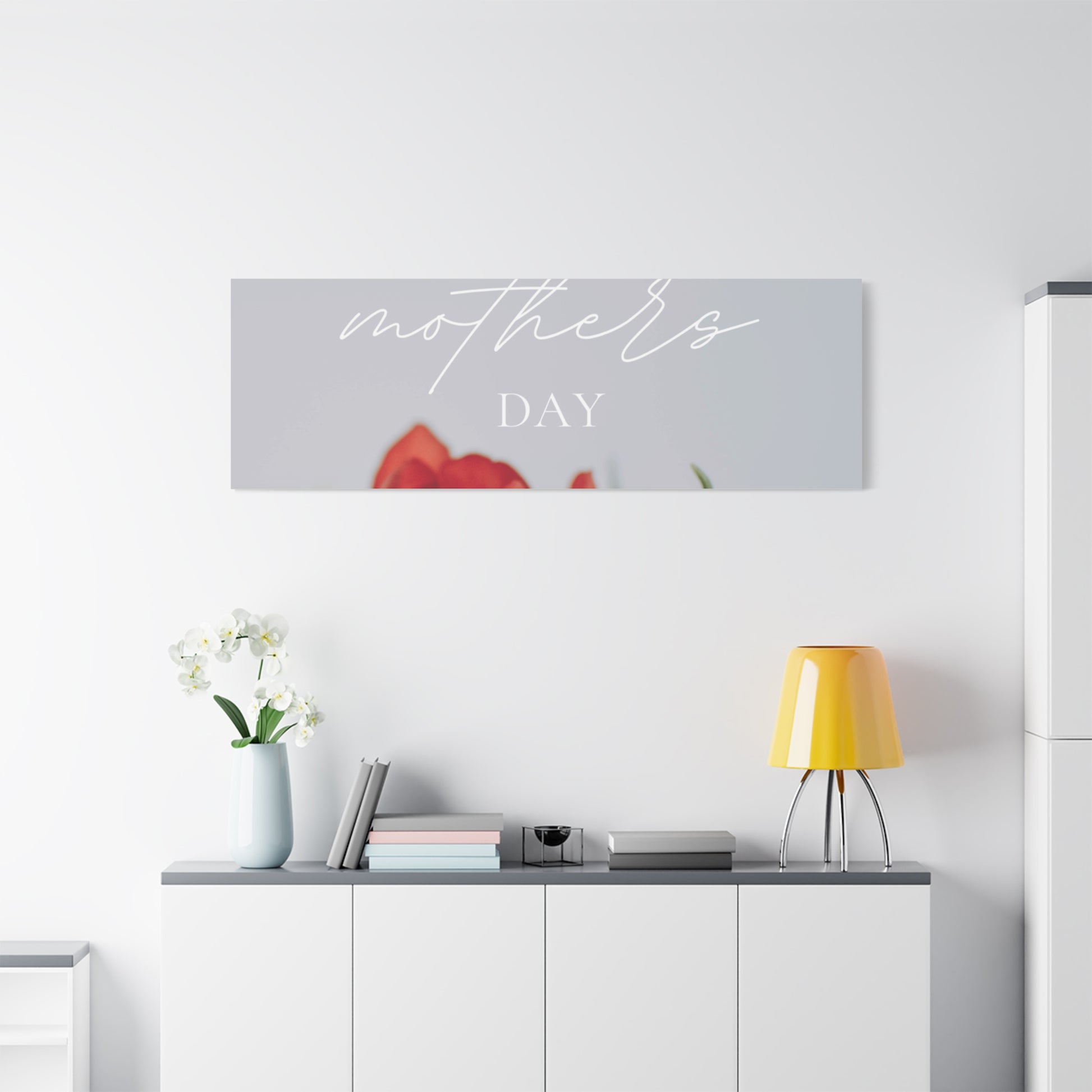Mother's Day Matte Canvas Wall Art - Floral Design