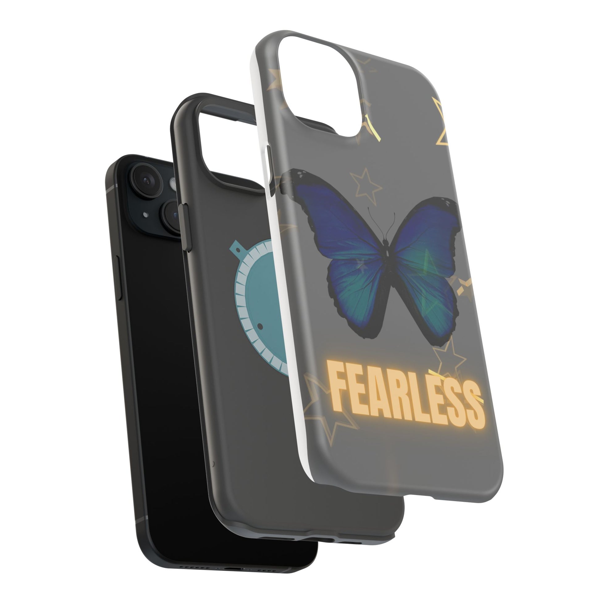 Fearless Butterfly Magnetic Phone Case - Bold and Inspirational Design