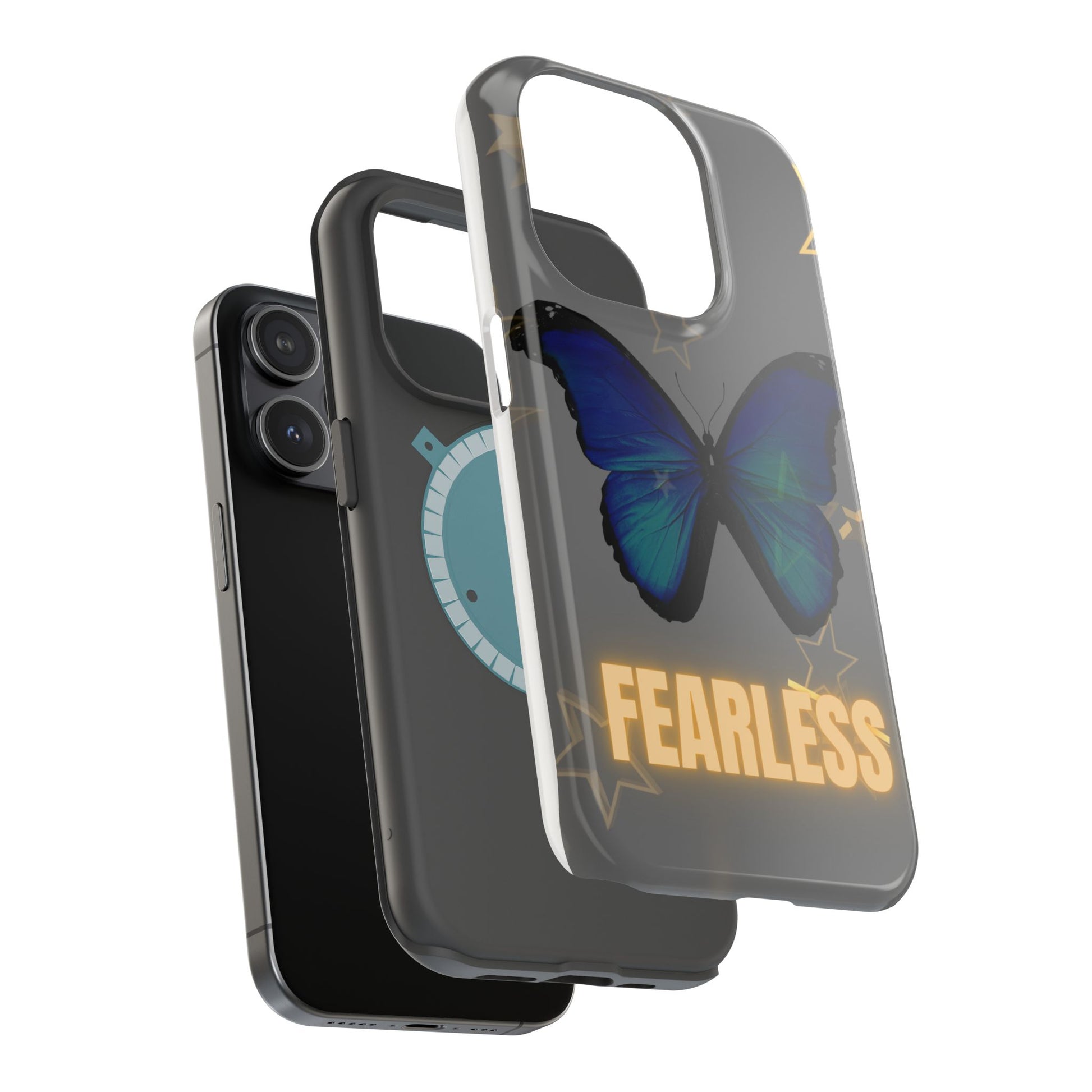 Fearless Butterfly Magnetic Phone Case - Bold and Inspirational Design