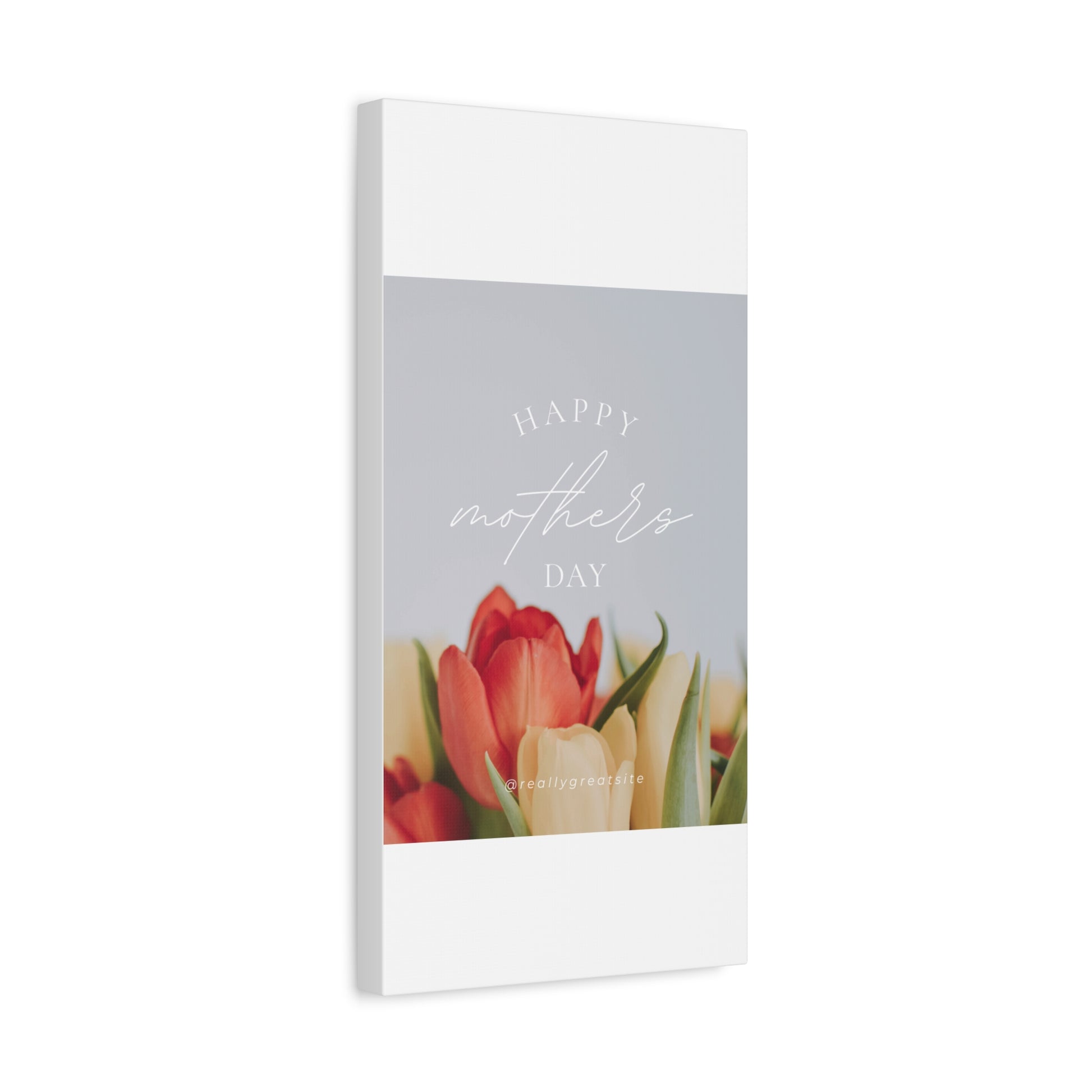 Mother's Day Matte Canvas Wall Art - Floral Design