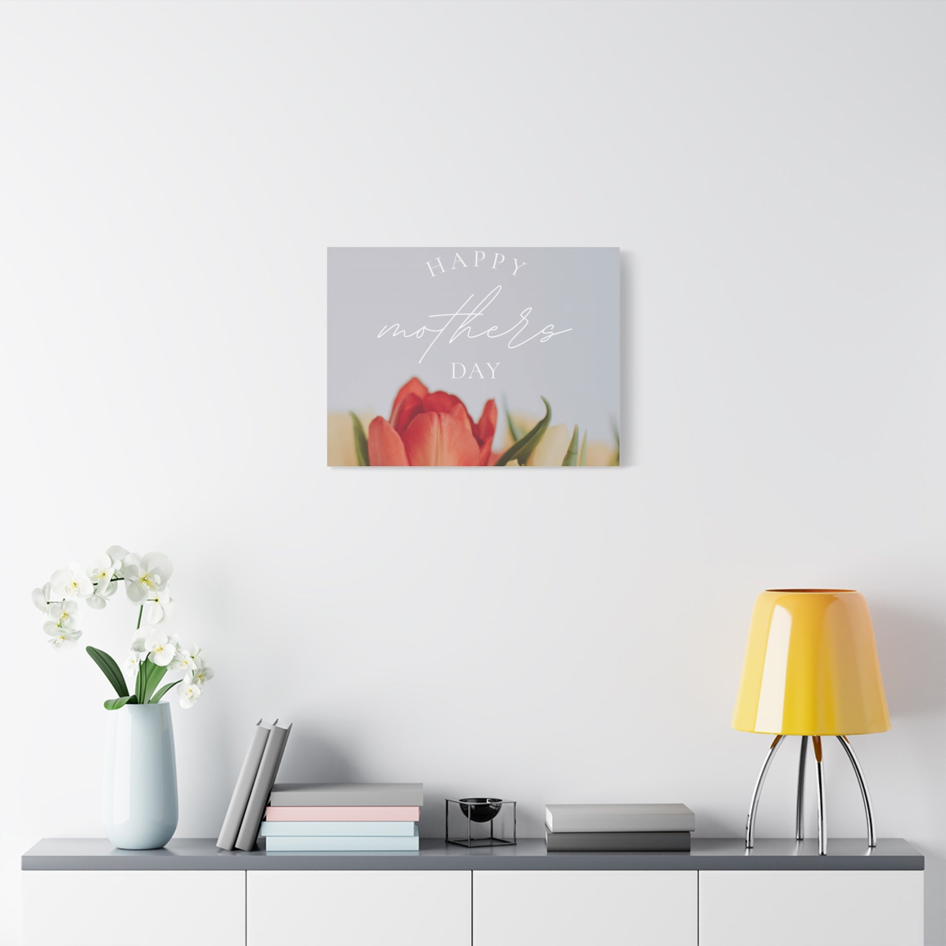 Mother's Day Matte Canvas Wall Art - Floral Design