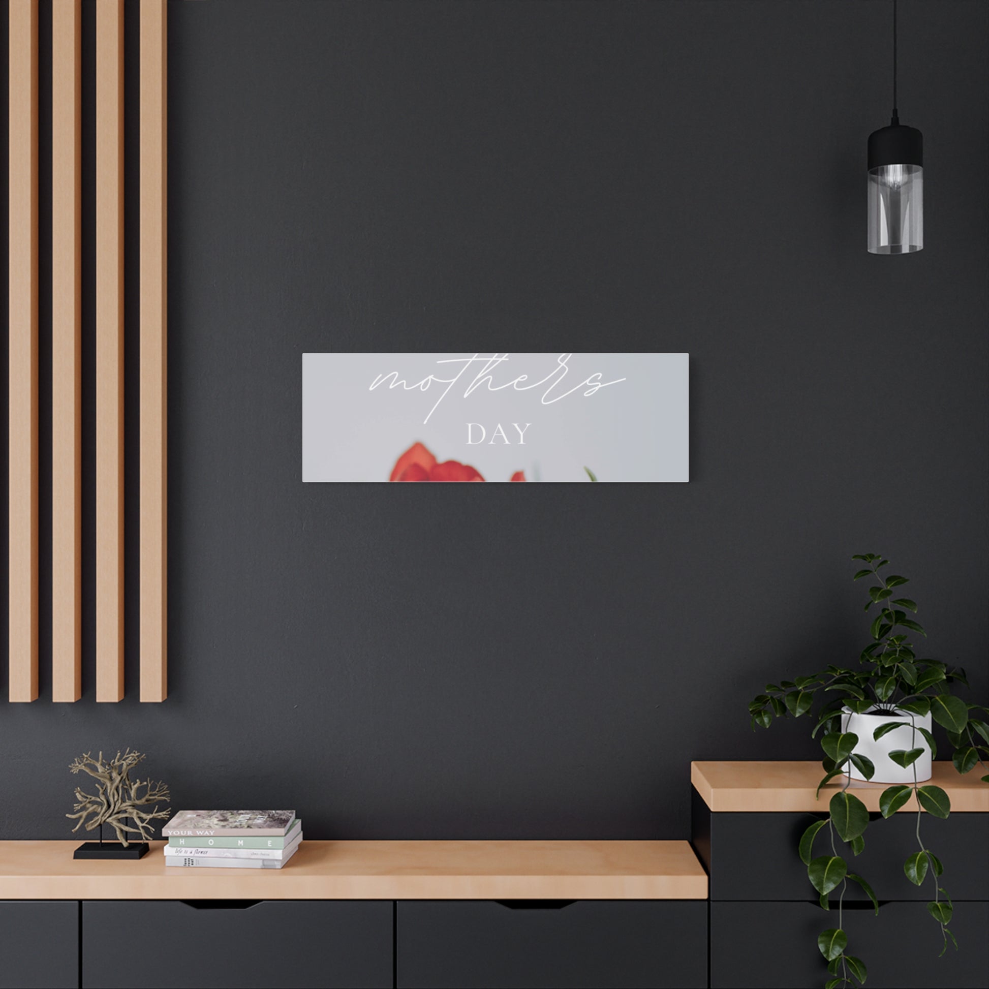 Mother's Day Matte Canvas Wall Art - Floral Design