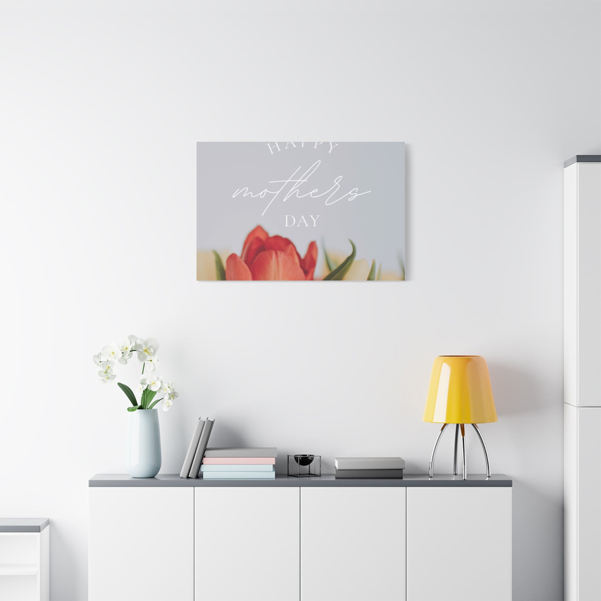 Mother's Day Matte Canvas Wall Art - Floral Design