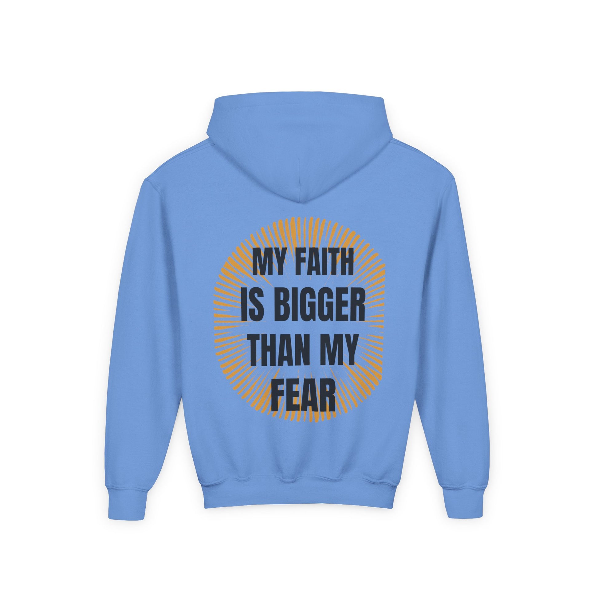 Inspirational Youth Hoodie - "Faith Over Fear" Design